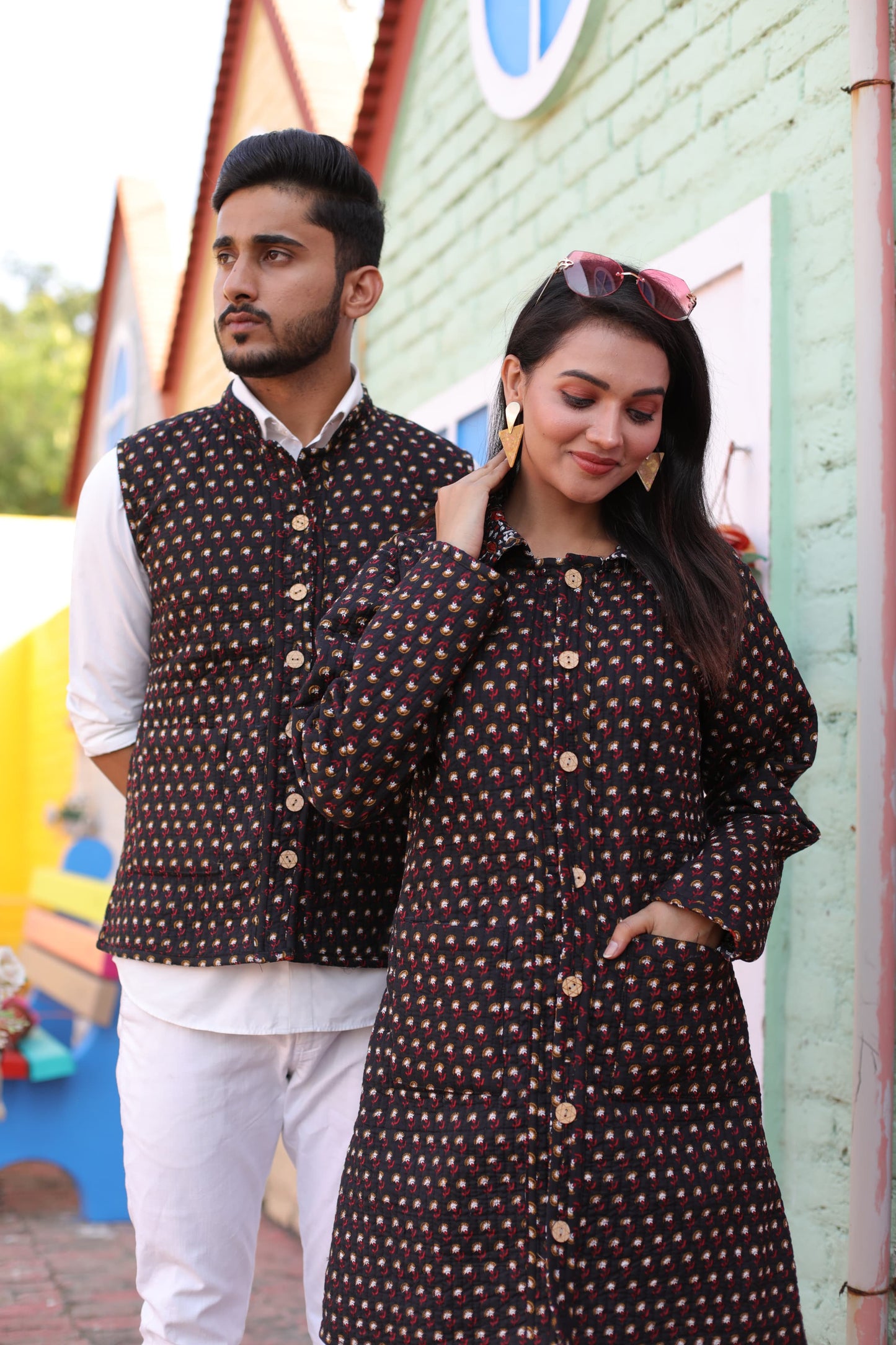 Couple Matching Jacket,Qulited Jacket, couple Set Couple Outfit couple Set in Cotton