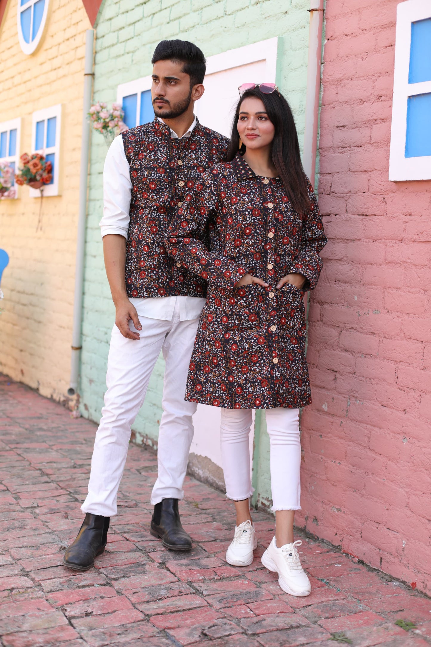 Couple Matching Jacket,Qulited Jacket, couple Set Couple Outfit couple Set in Cotton