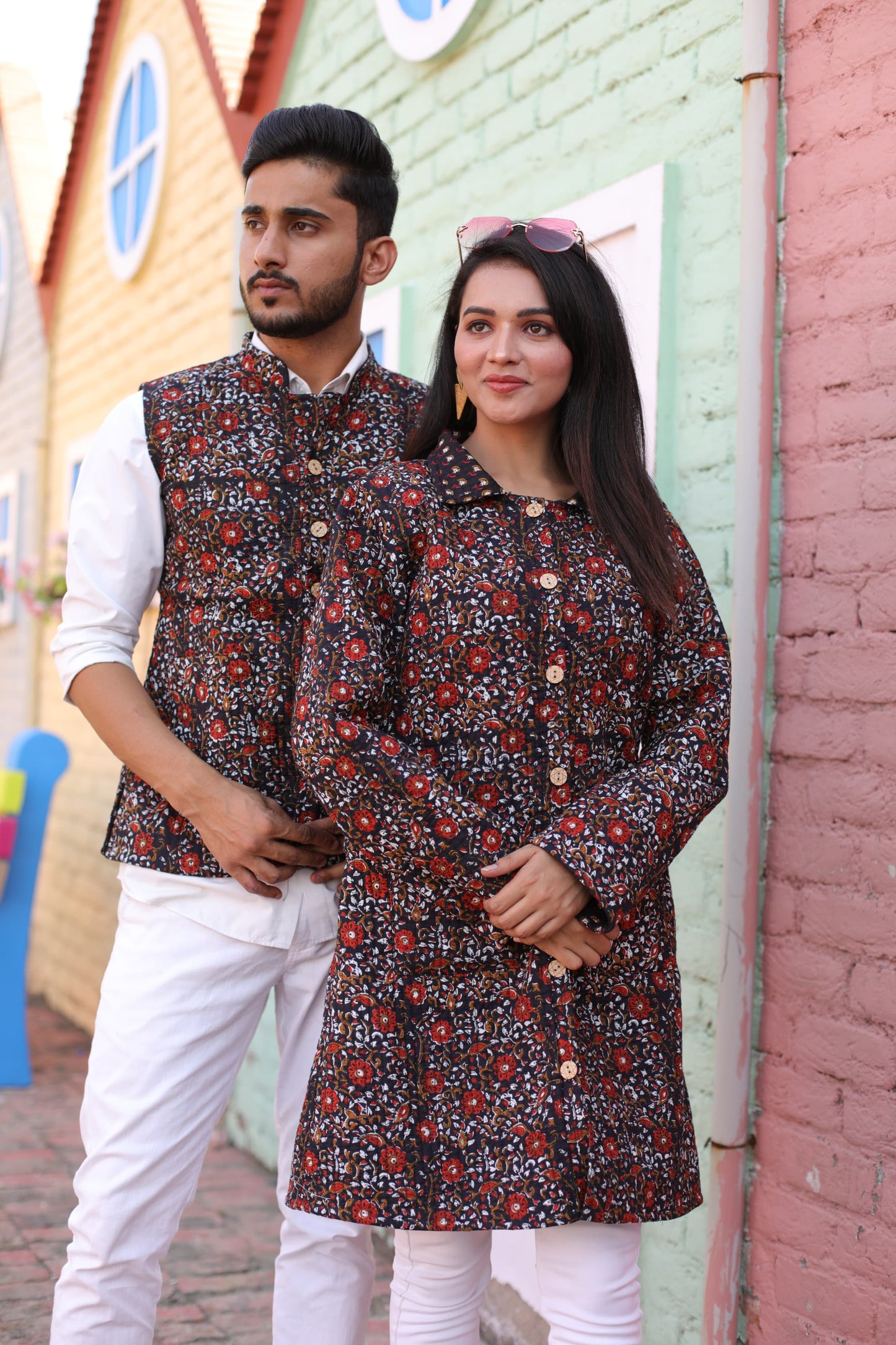 Couple Matching Jacket,Qulited Jacket, couple Set Couple Outfit couple Set in Cotton