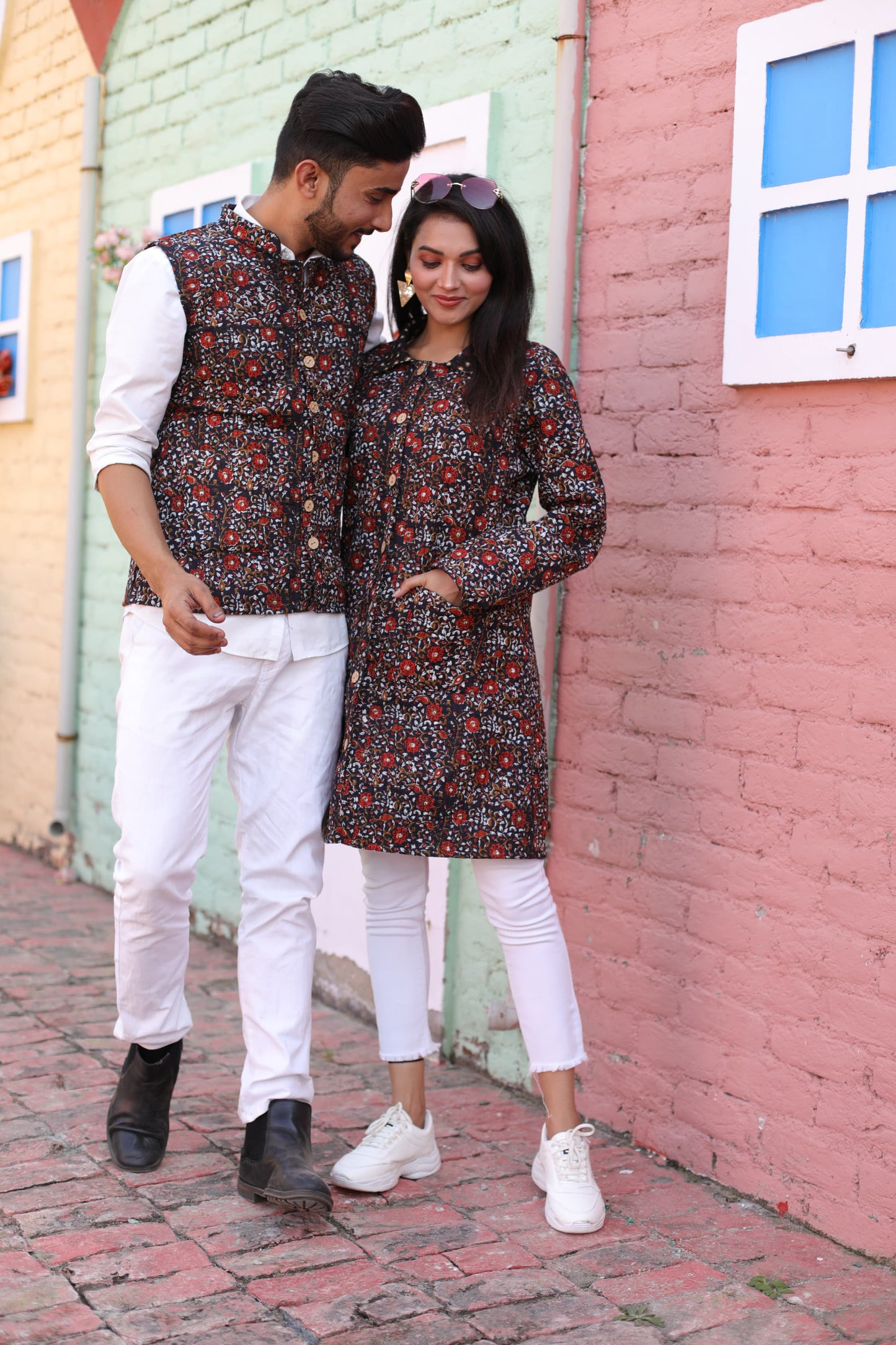 Couple Matching Jacket,Qulited Jacket, couple Set Couple Outfit couple Set in Cotton