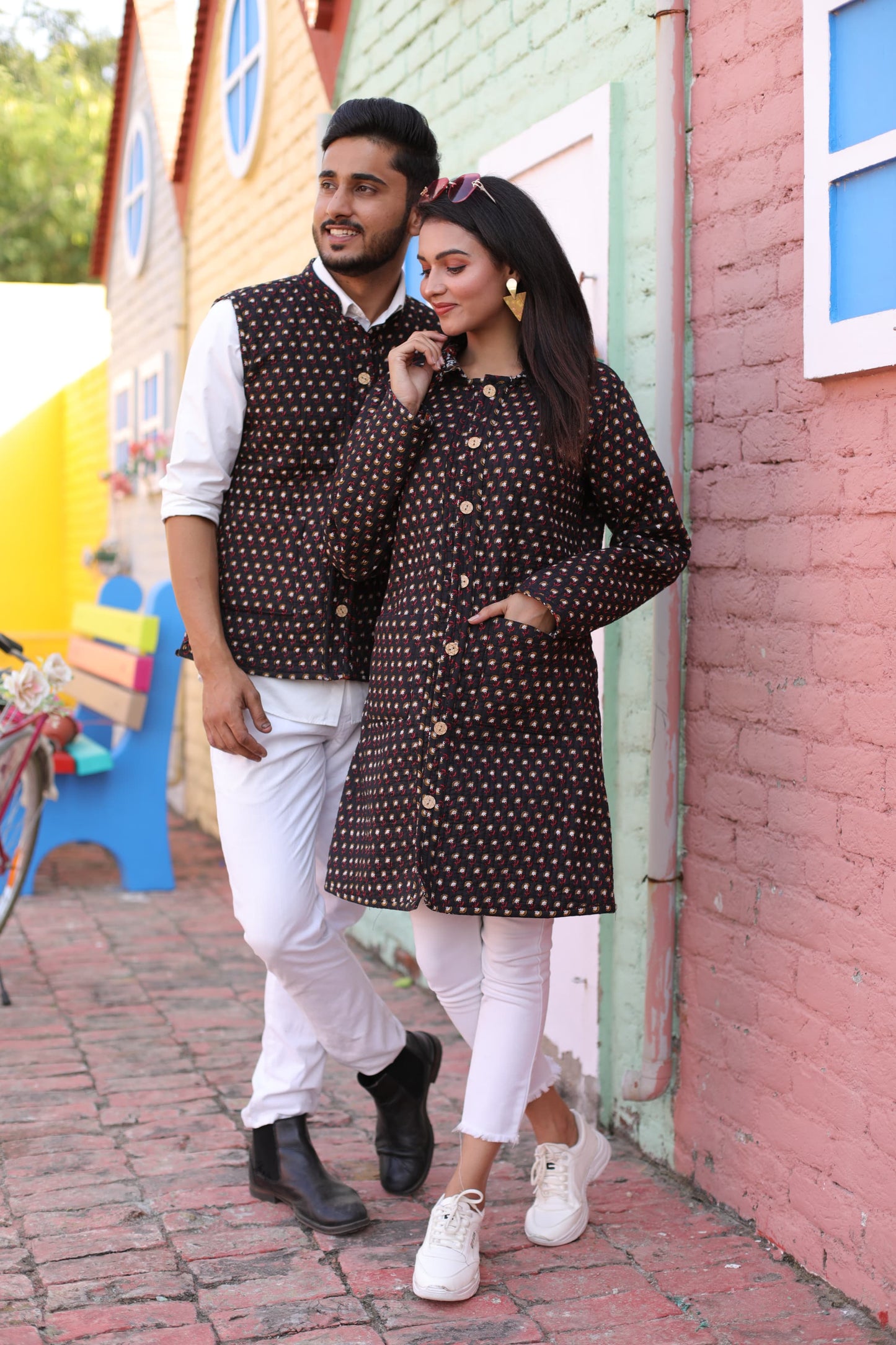 Couple Matching Jacket,Qulited Jacket, couple Set Couple Outfit couple Set in Cotton