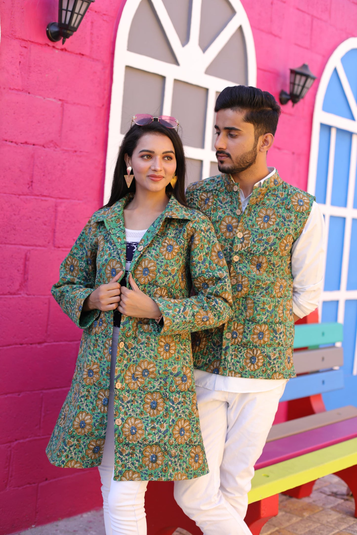 Couple Matching Jacket,Qulited Jacket, couple Set Couple Outfit couple Set in Cotton