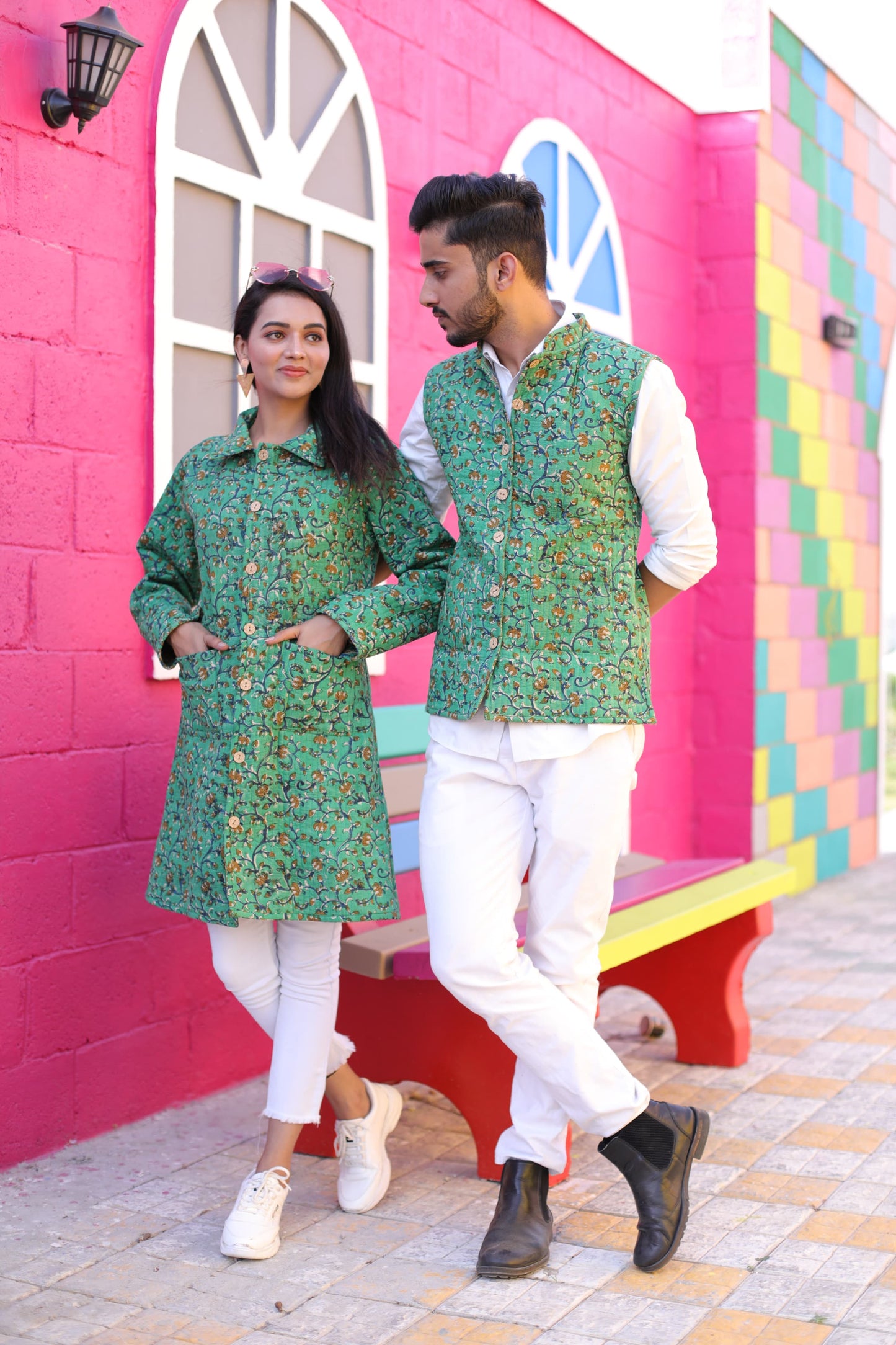 Couple Matching Jacket,Qulited Jacket, couple Set Couple Outfit couple Set in Cotton