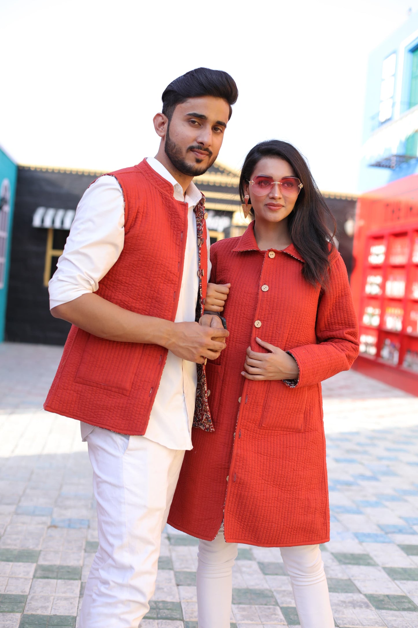 Couple Matching Jacket,Qulited Jacket, couple Set Couple Outfit couple Set in Cotton