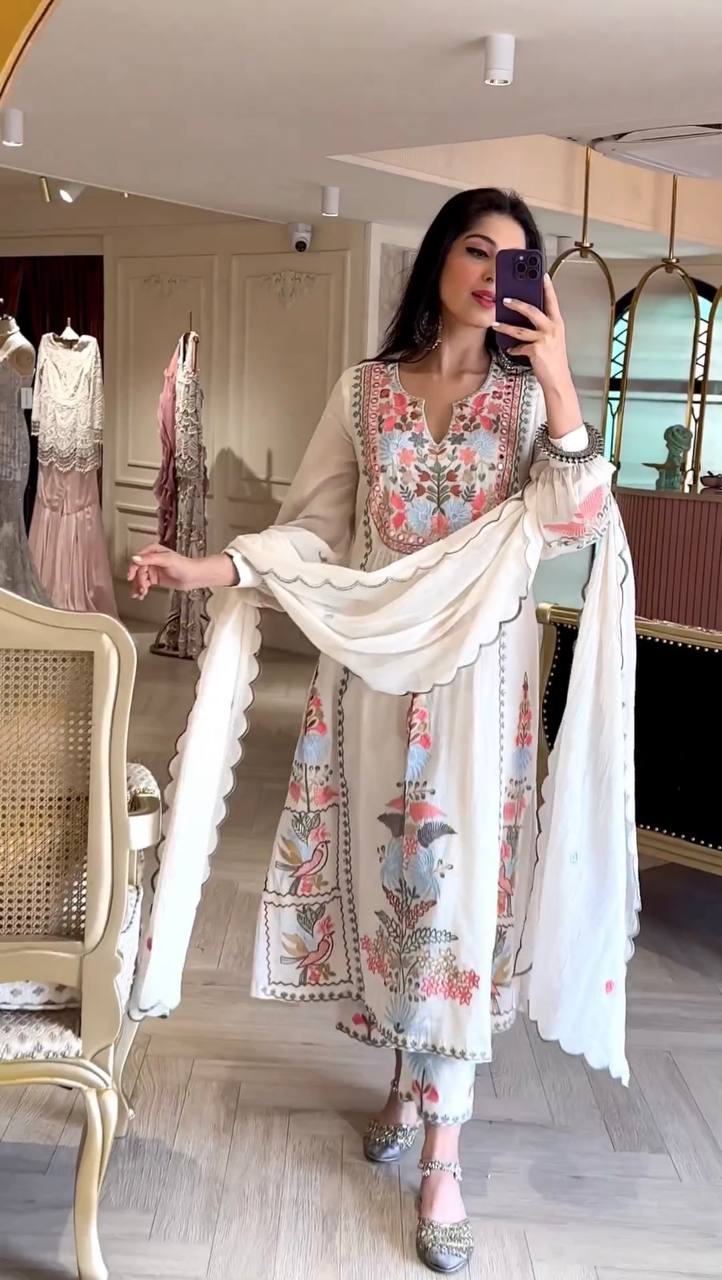 Đěsigner Party Wear Look Top Plazzo & Dupatta Set