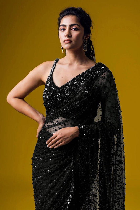 BEAUTIFUL SAREE IN BLACK