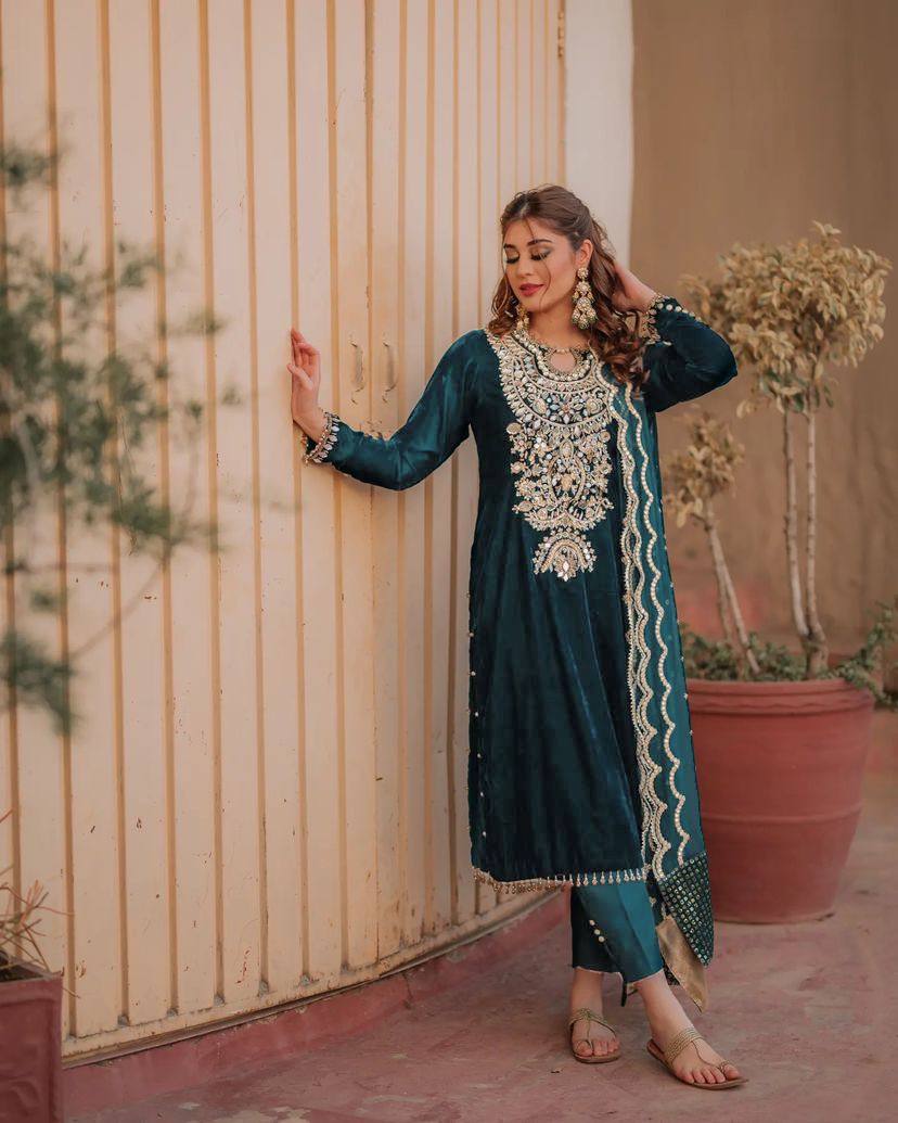 BEAUTIFUL KURTI-PLAZZO SET