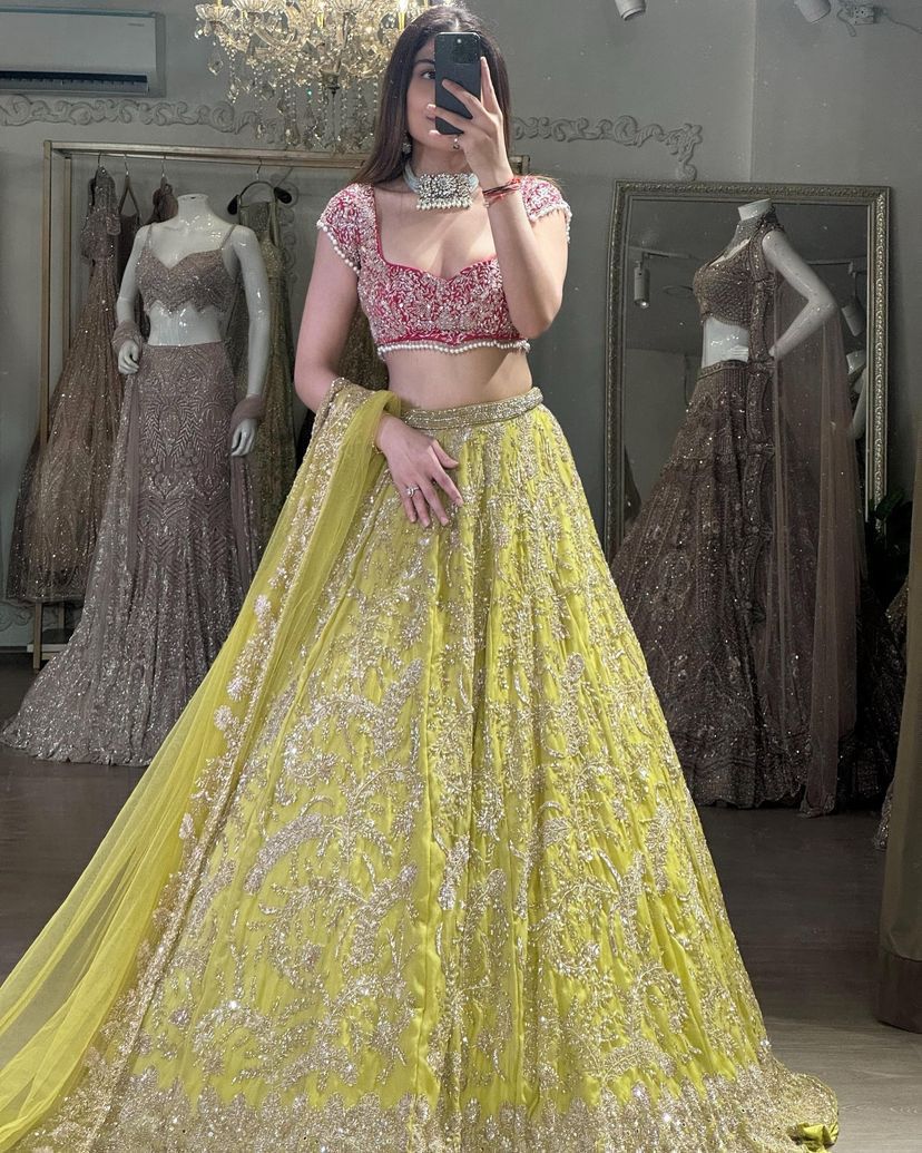 Designer Multicolor Lehenga Choli USA, Partywear wedding lehenga and choli with dupatta, Ready to wear Wedding Lehenga with Sequence work