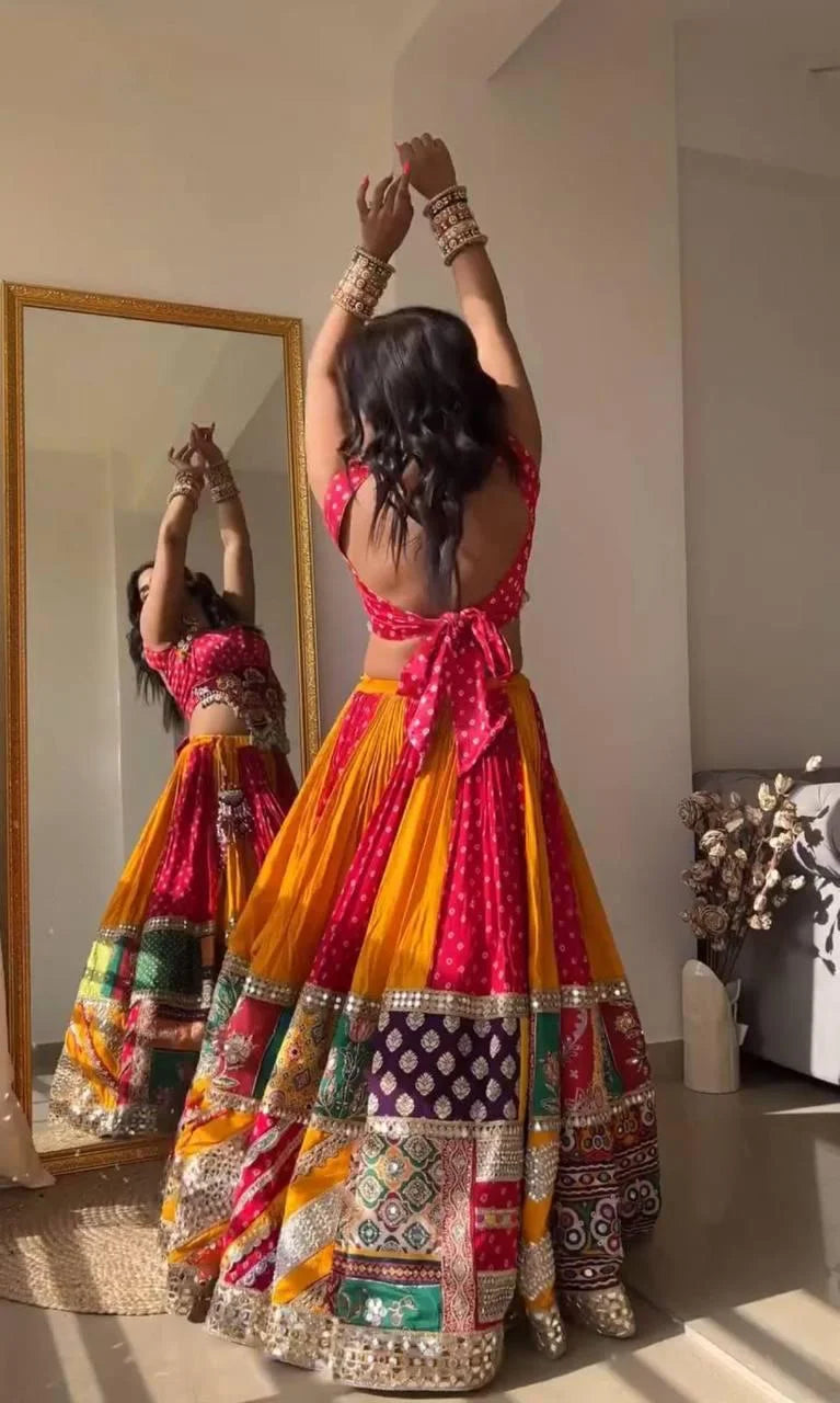 DESIGNER PRINTED LAHENGA CHOLI