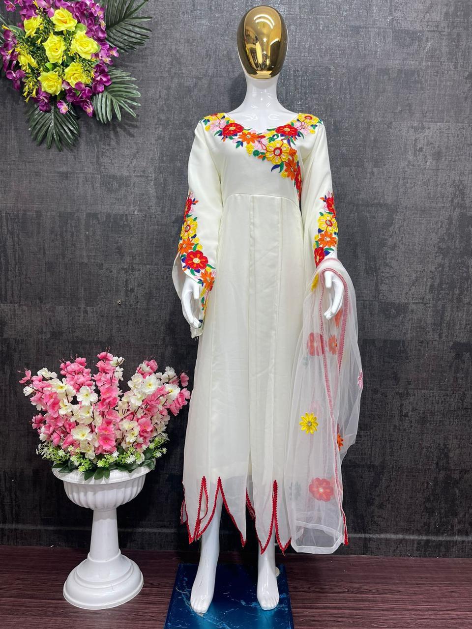 FANCY GOWN WITH WORK DUPATTA