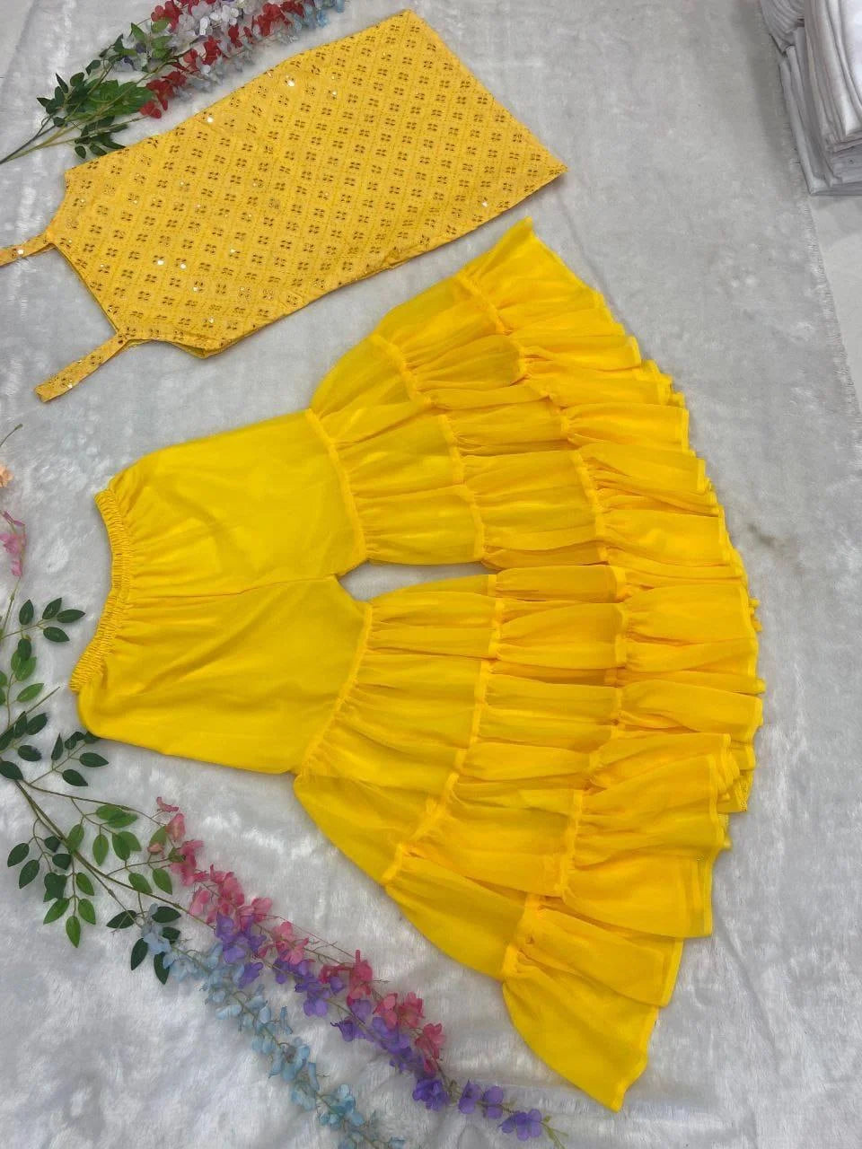 Haldi wear Beautiful Latest Suit Set