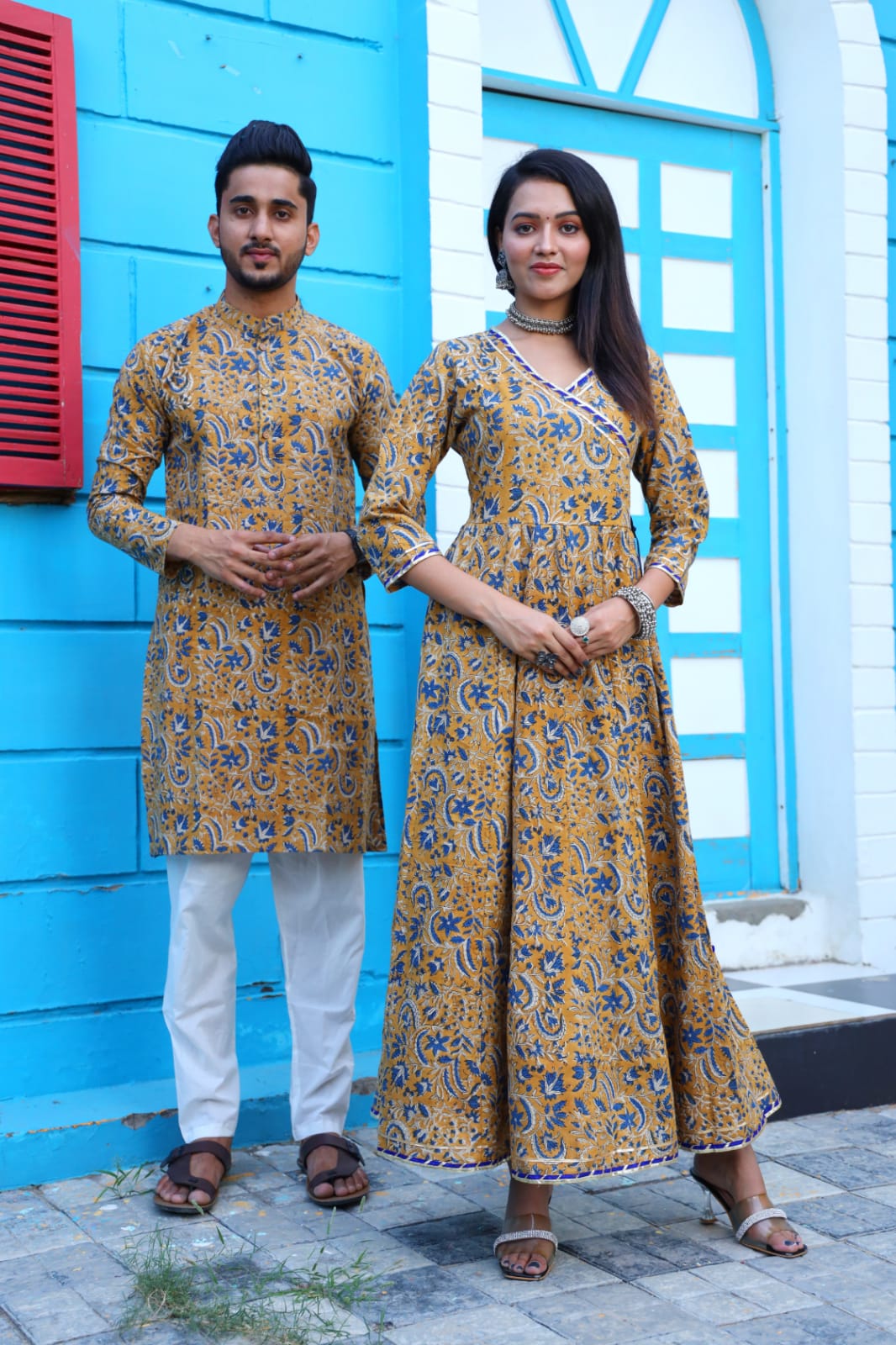 Rayon Shirt Dress Combo Twinning Couple Matching Outfit – Tusok