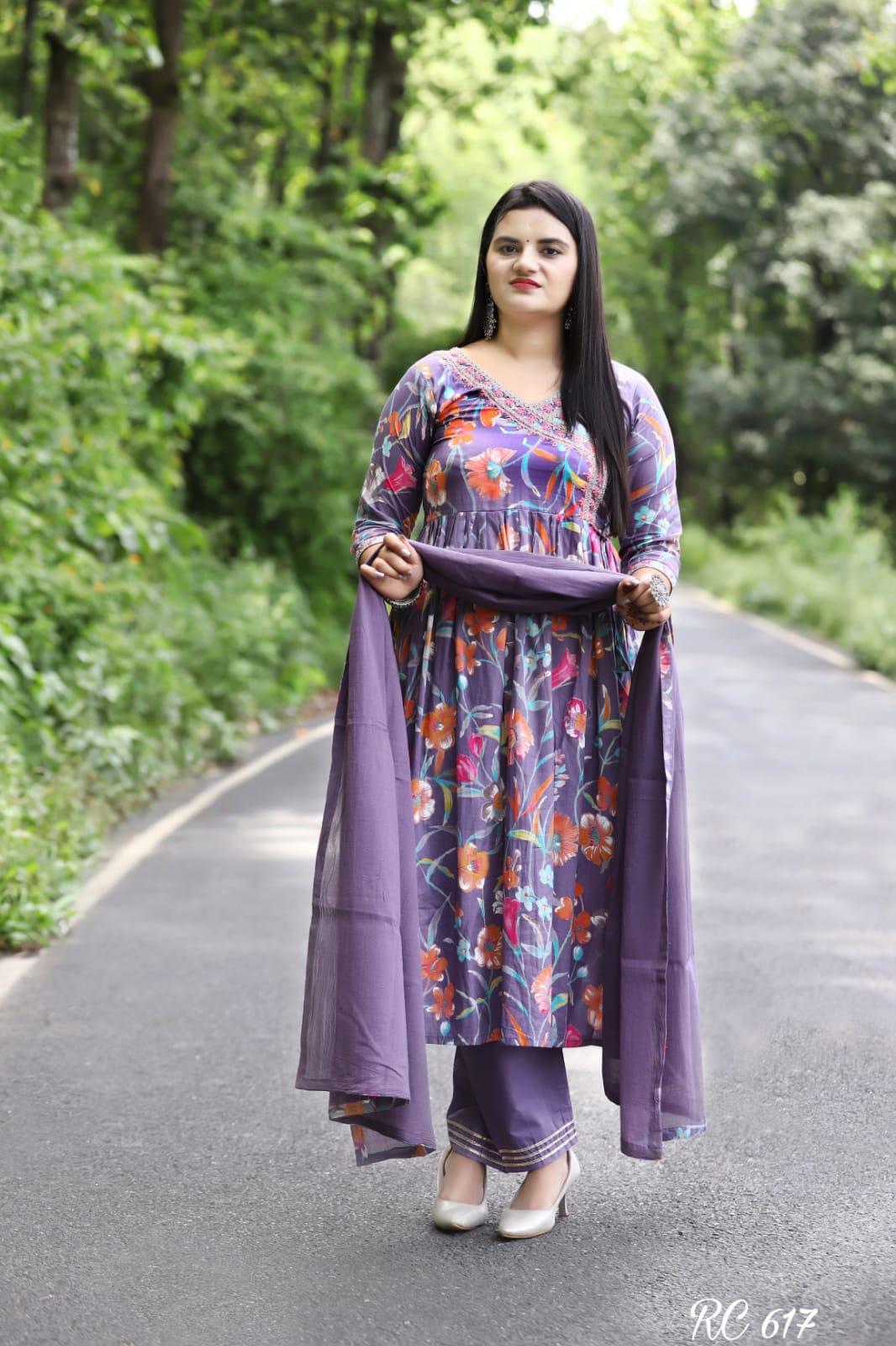Purple Georgette Chikankari Party Wear Kurti | Indian Cloth Store - Kurtis  & Tunics