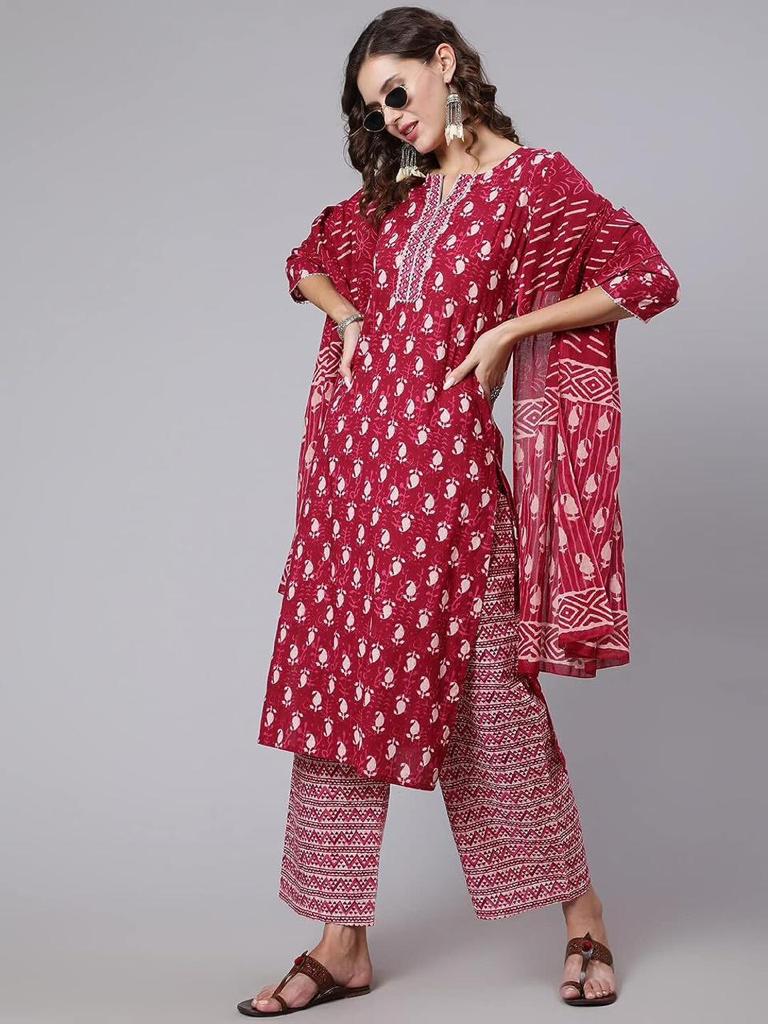Buy Elina fashionIndian Pakistani Women's Readymade Dress Banarasi Art Silk  Woven Salwar Kameez Silk Dupatta Stitched Suit Online at desertcartINDIA