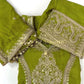 Green Sequin Work Sharara Gharara Kurta Set, Indian Readymade, Georgette Fabric, Pakistani Designer Ethnic Wear 3 Pcs Set For Women USA