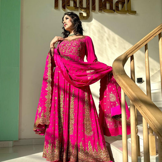 Eid special Pakistani pink suit with pant and dupatta,ramadan dress,suit for ramadan,outfit for eid,dress for eid,ramadan special wear