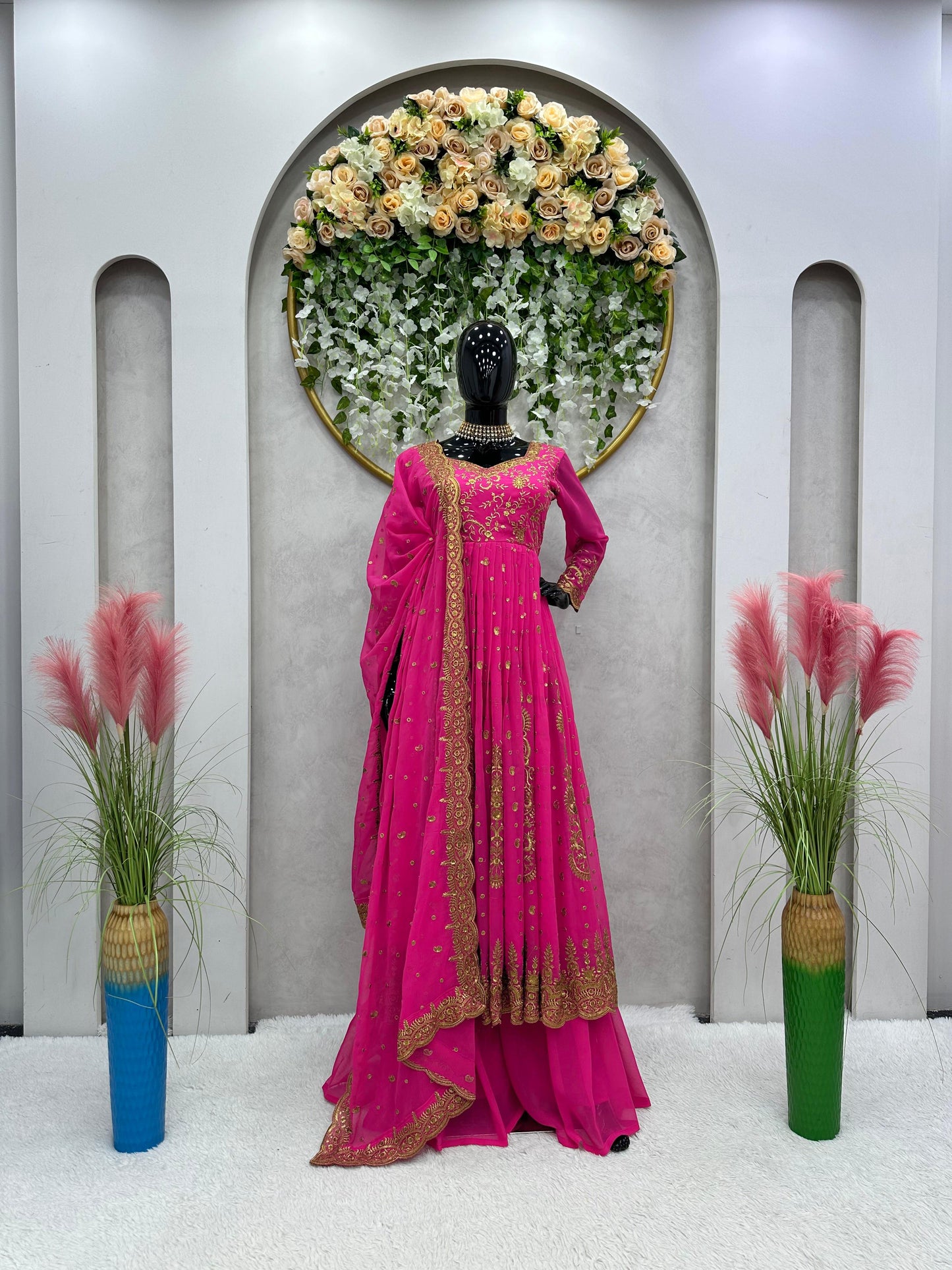 Eid special Pakistani pink suit with pant and dupatta,ramadan dress,suit for ramadan,outfit for eid,dress for eid,ramadan special wear