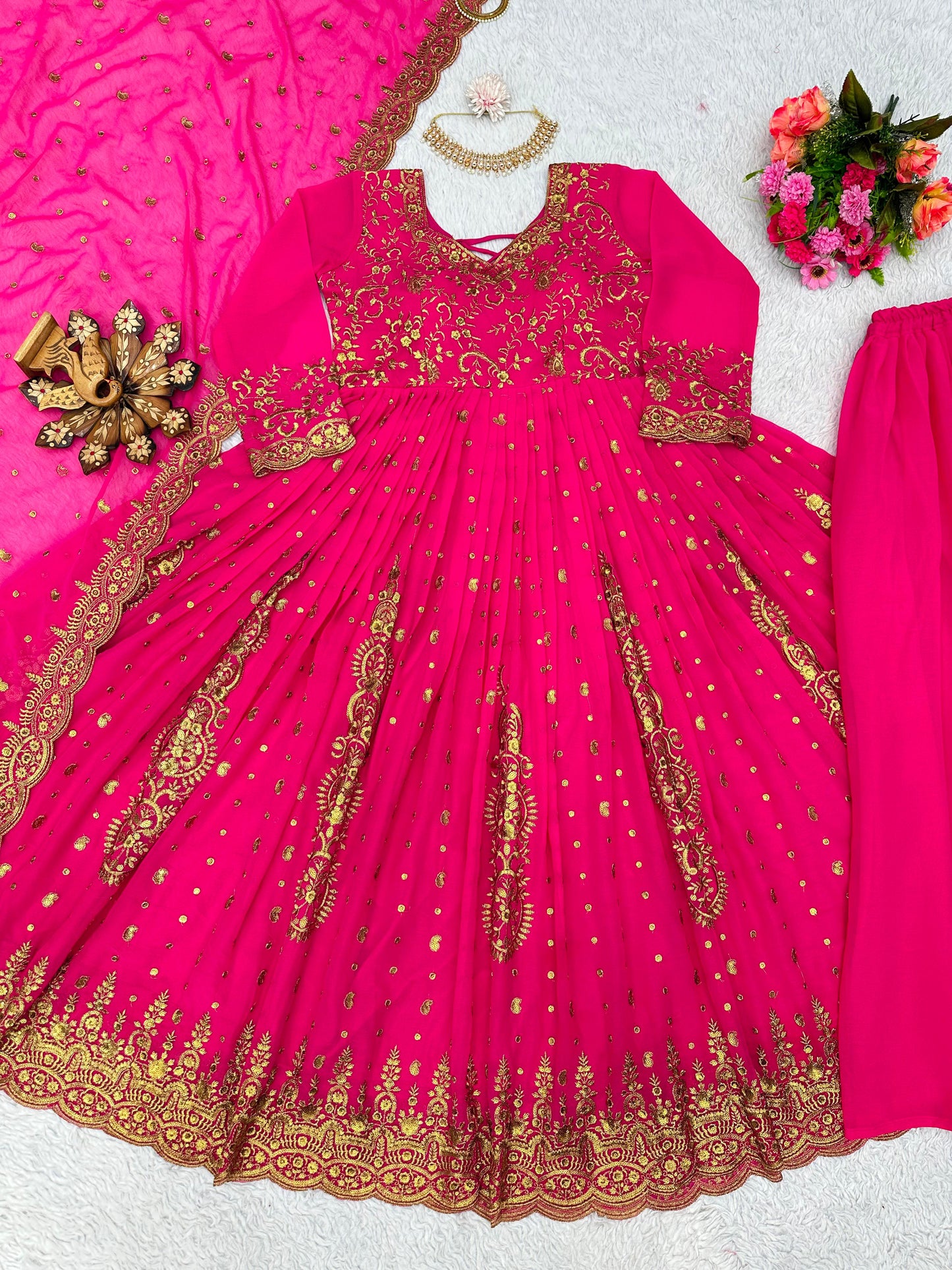 Eid special Pakistani pink suit with pant and dupatta,ramadan dress,suit for ramadan,outfit for eid,dress for eid,ramadan special wear