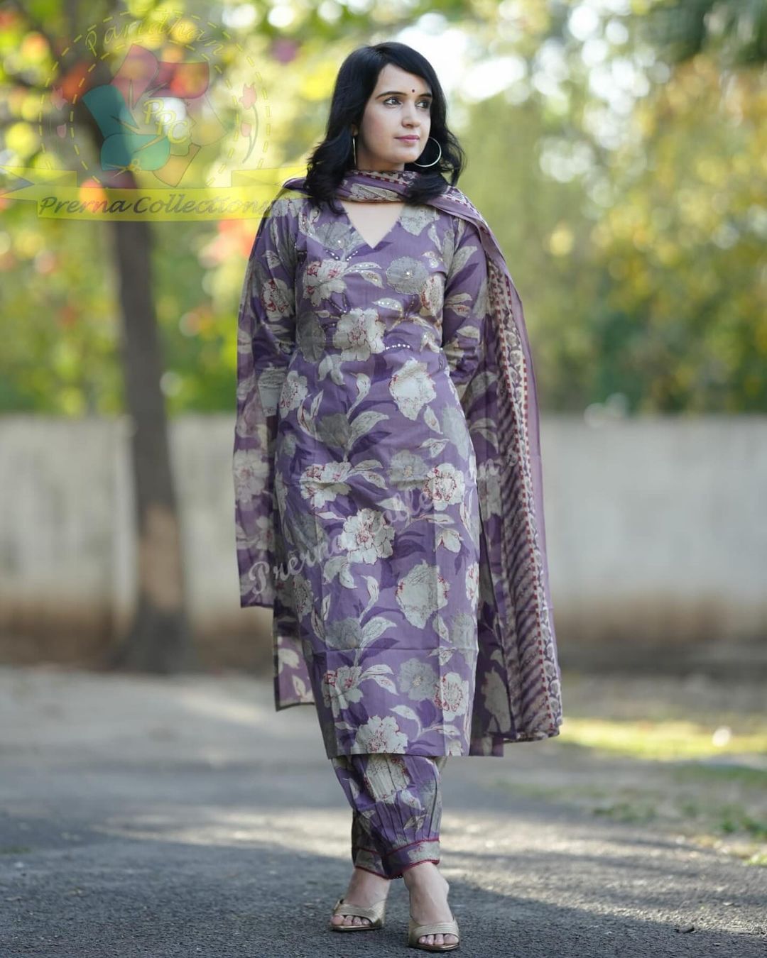 Pure cotton long straight kurta with pant and cotton printed dupatta set, kurti pant set,cotton salwar suits,cotton dress