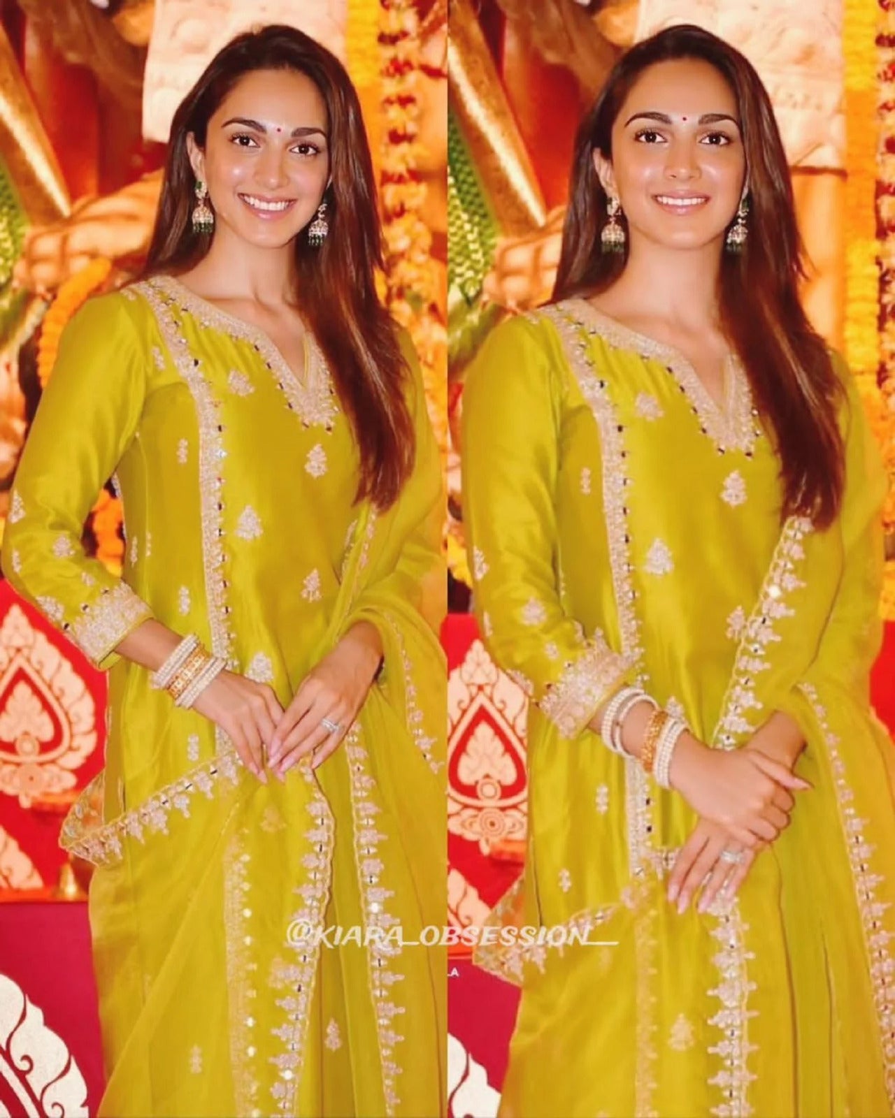 Kiara Advani in kurti and plazzo set. Indian Women trendy Salwar Kameez. Readymade Boho Kurta. Punjabi suit Indian Ethinc Tunic with plazzo