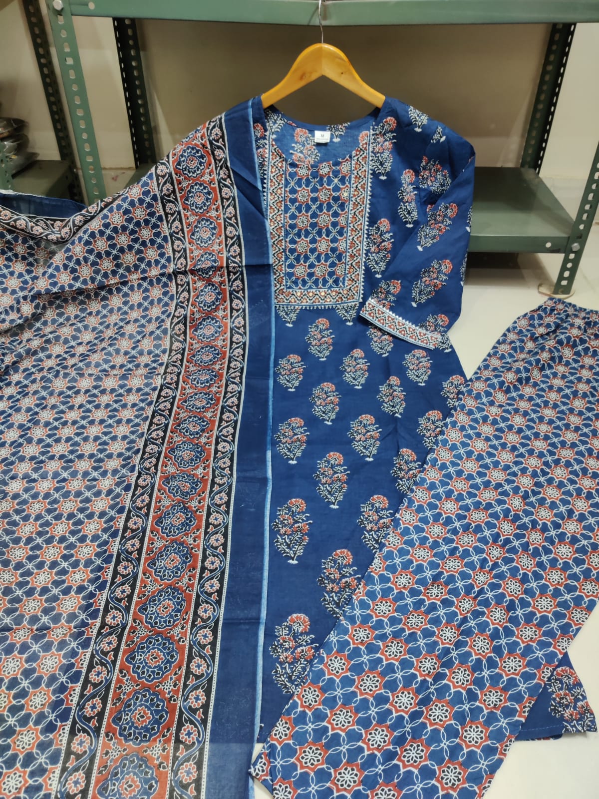 Printed Kurti with Printed pant and printed dupptta The colour combination and the entire look of the outfit is absolutely unique and something to look out for