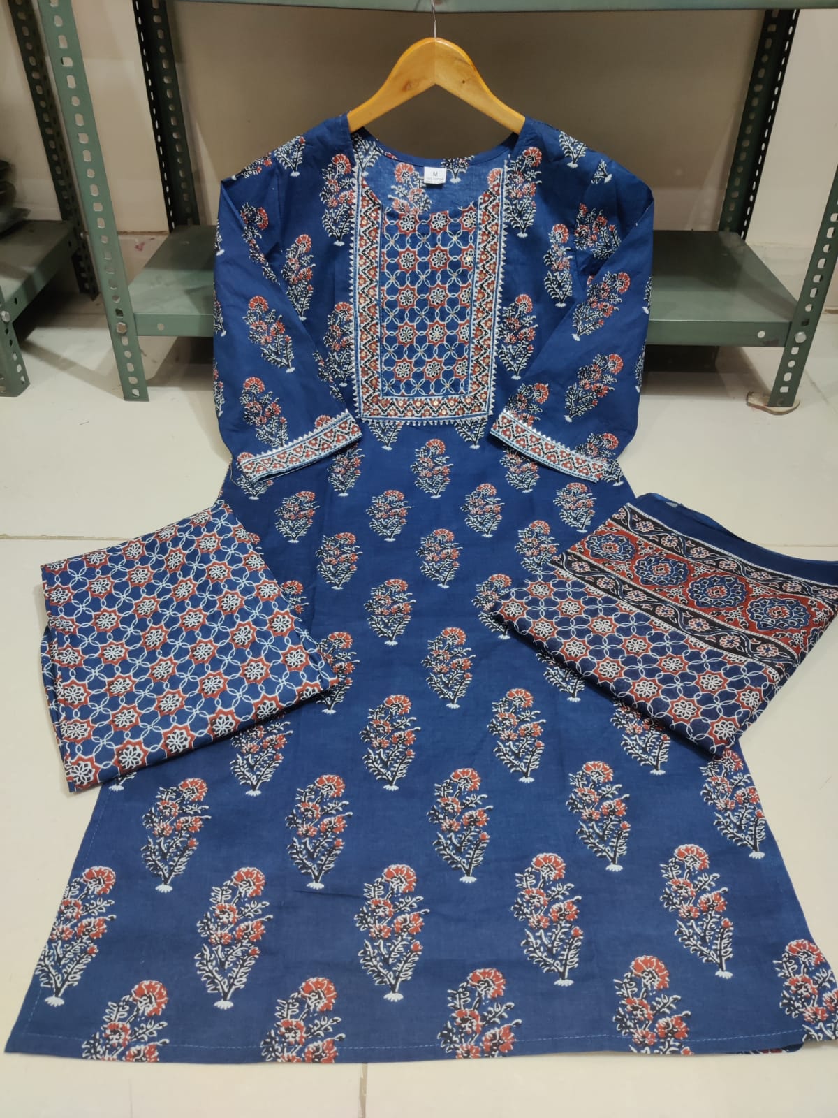 Printed Kurti with Printed pant and printed dupptta The colour combination and the entire look of the outfit is absolutely unique and something to look out for