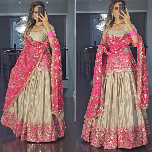 Muslim Salwar Lehenga Choli Designer Lehenga Indian Outfits, Punjabi Suit EID Special Festival Clothing Salwar Kameez Readymade Partywear