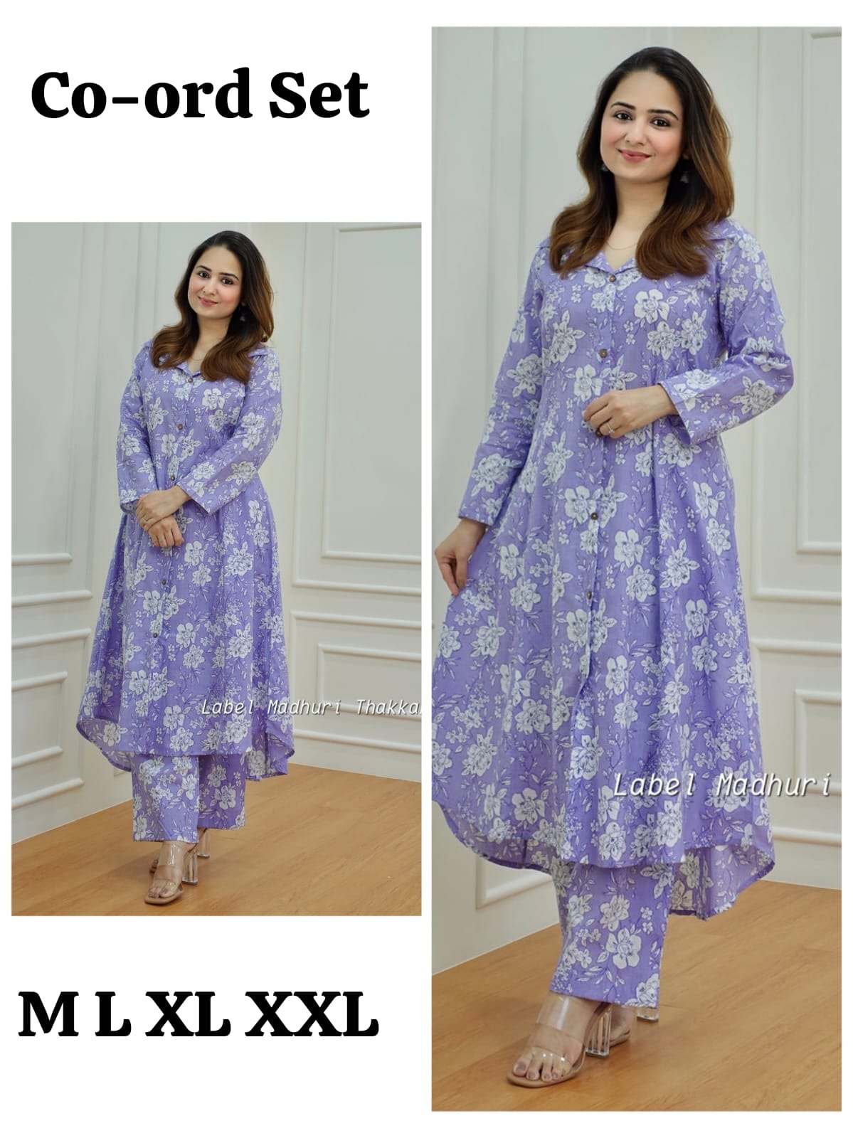 Co-ord sets with long shirt style, rayon premium quality fabric, short kurti pant Indian style, summer kurta, tunics for women