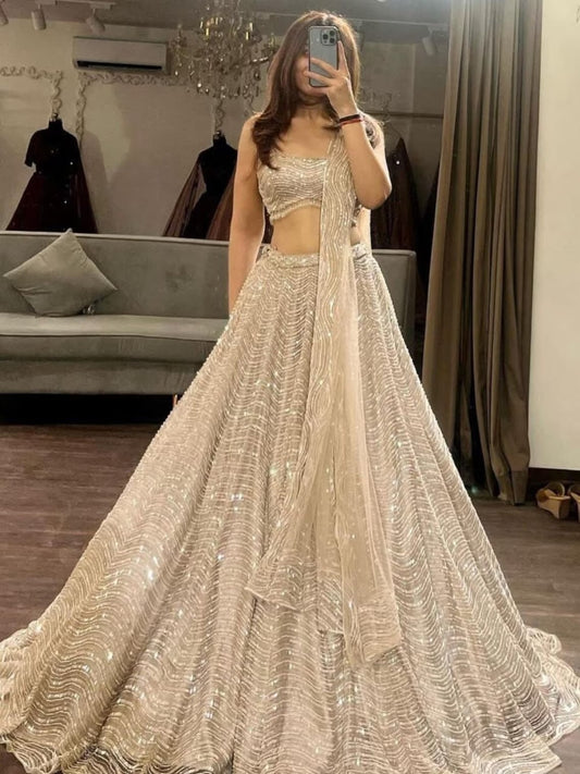 Mesmerizing net Lengha Choli for women Party wear Wedding Lengha Choli .This Lengha has classy embroidery work and looks stunning.