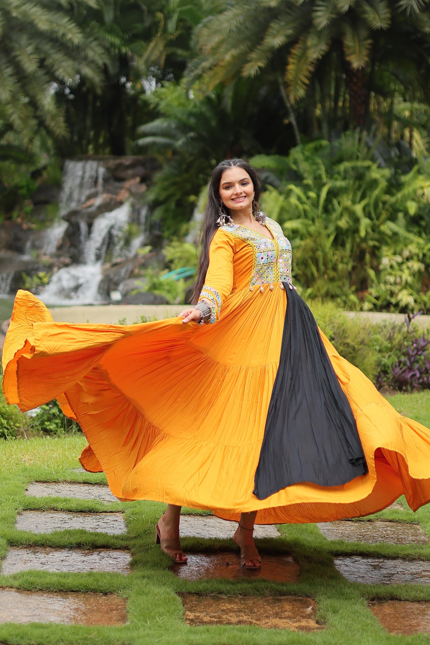 This Maroon Colored Attractive Partywear Gown will surely fetch you compliments for your rich sense of style, Grab this gown before someone else gets it and wear it.