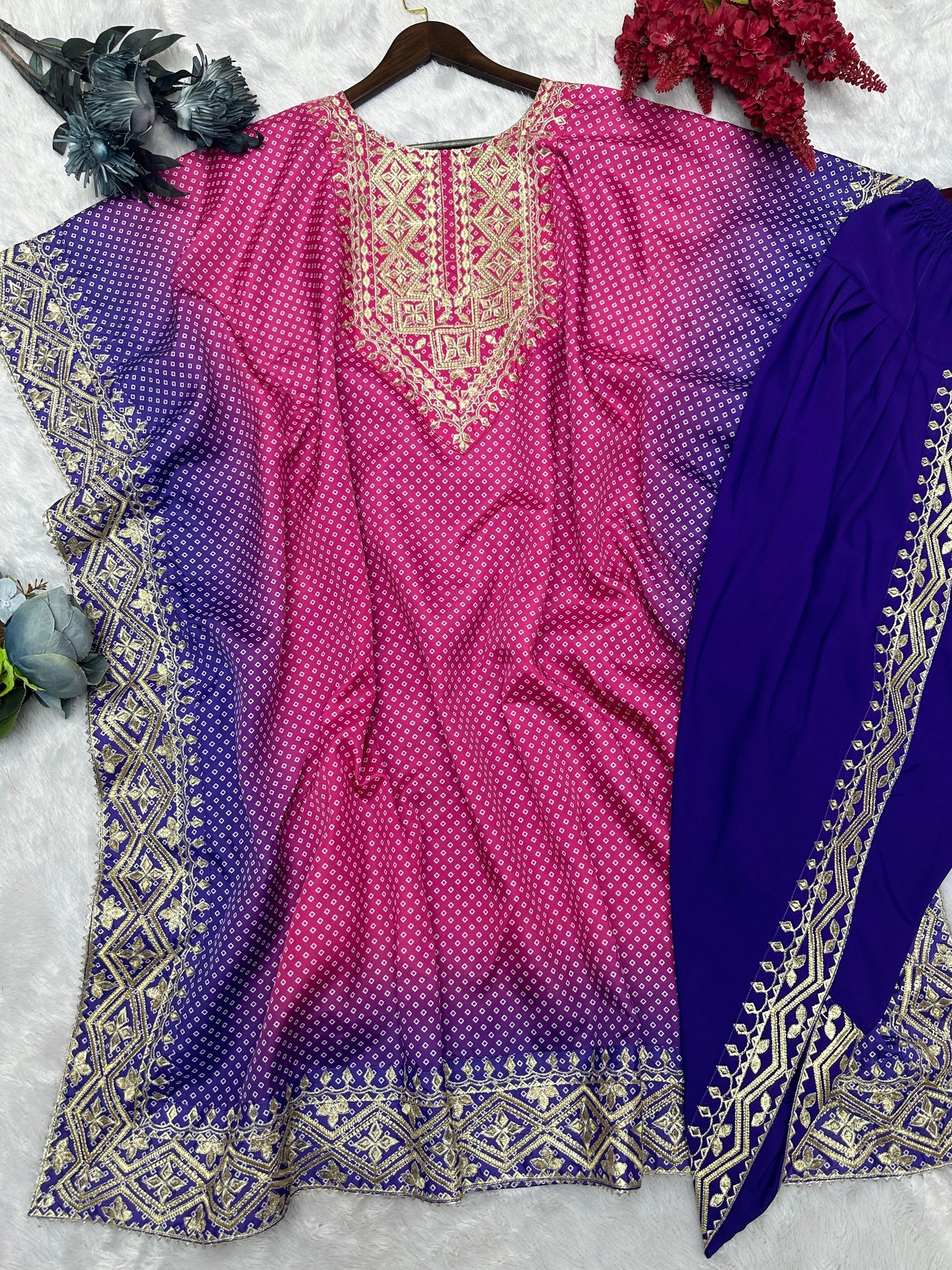 Wedding wear kaftan suit set