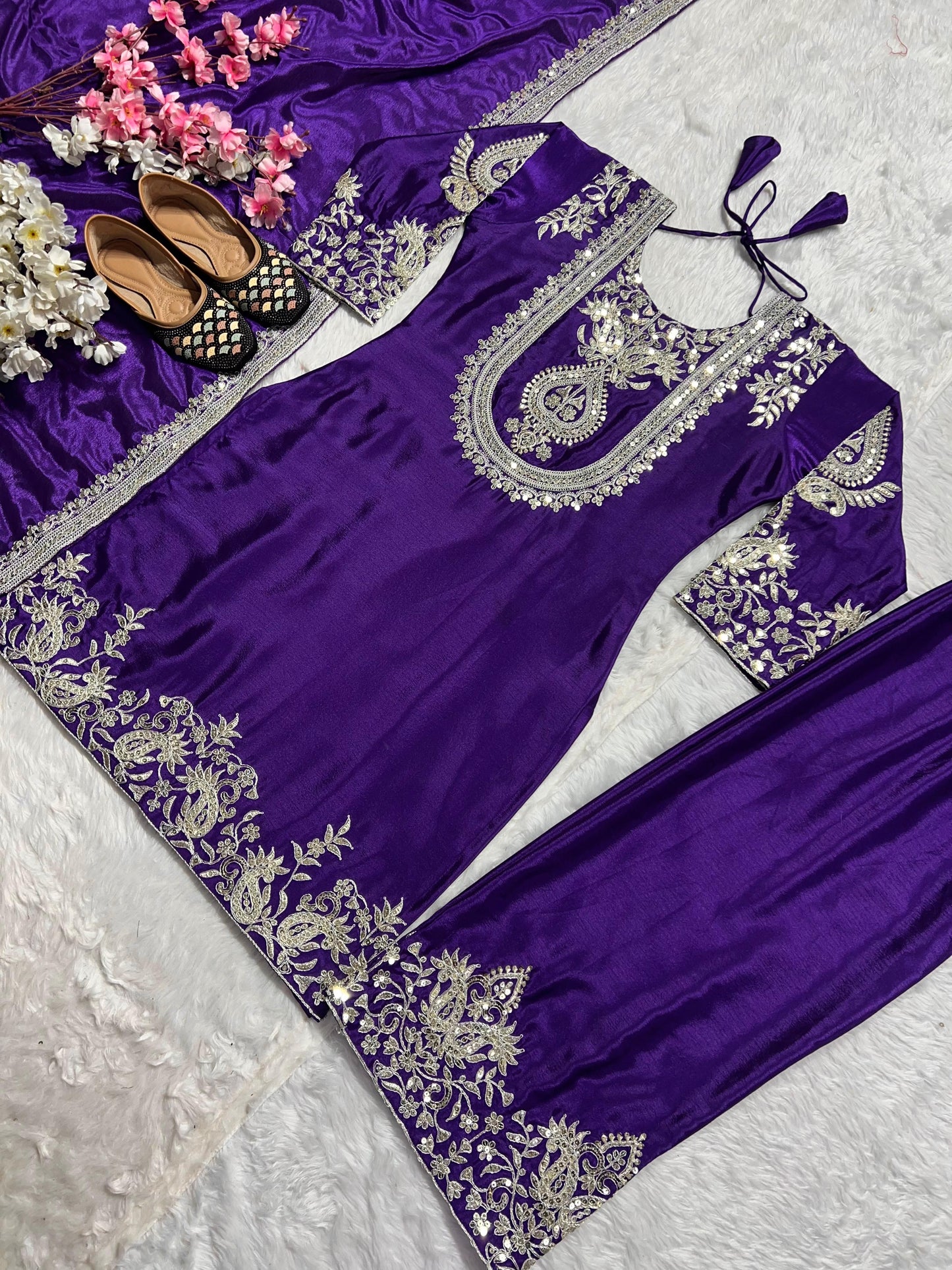 Embroidered Salwar Kameez with Dupatta Pant Set for Women Indian Wedding Party Wear Readymade Pakistani Dress Bridal Suit