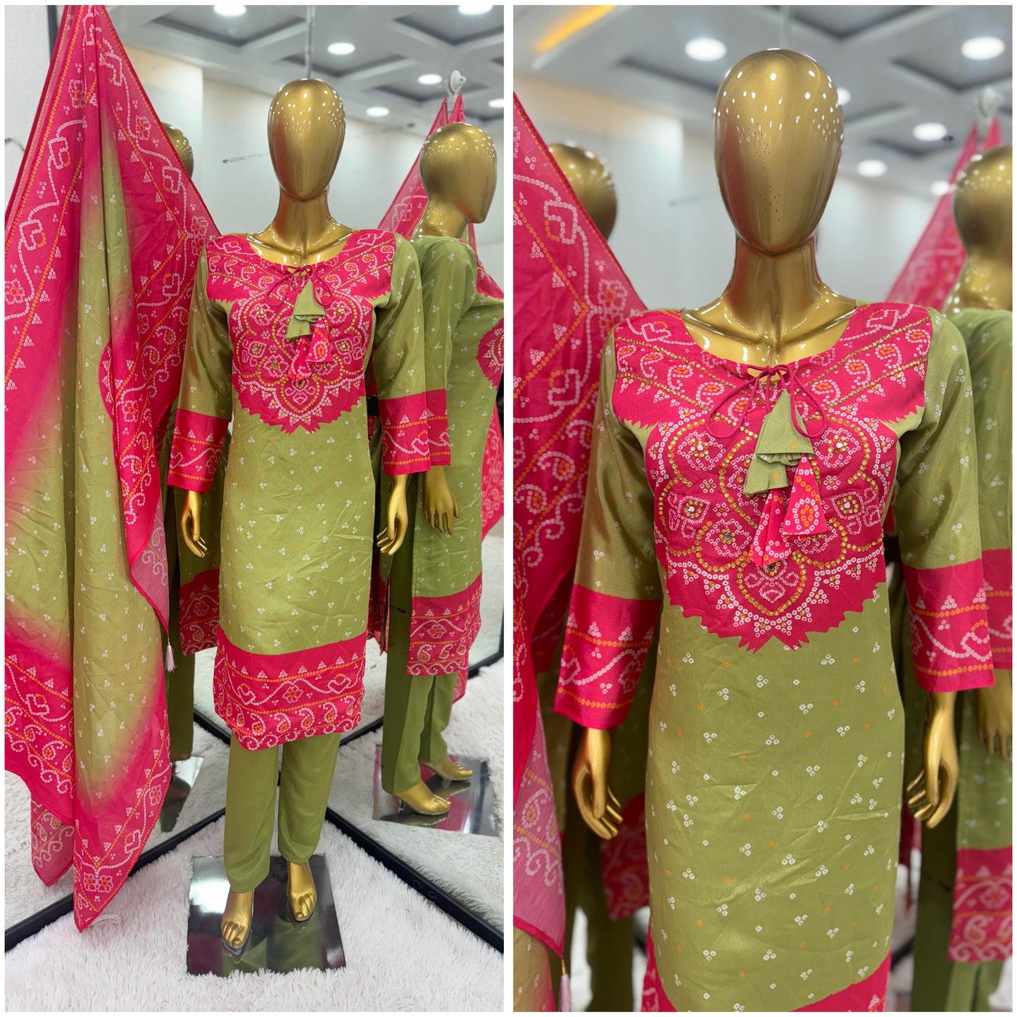 3 Piece Suit, Pakistani Salwar Kameez, Long Sleeve Party/Wedding Dress, Handmade Traditional Wear