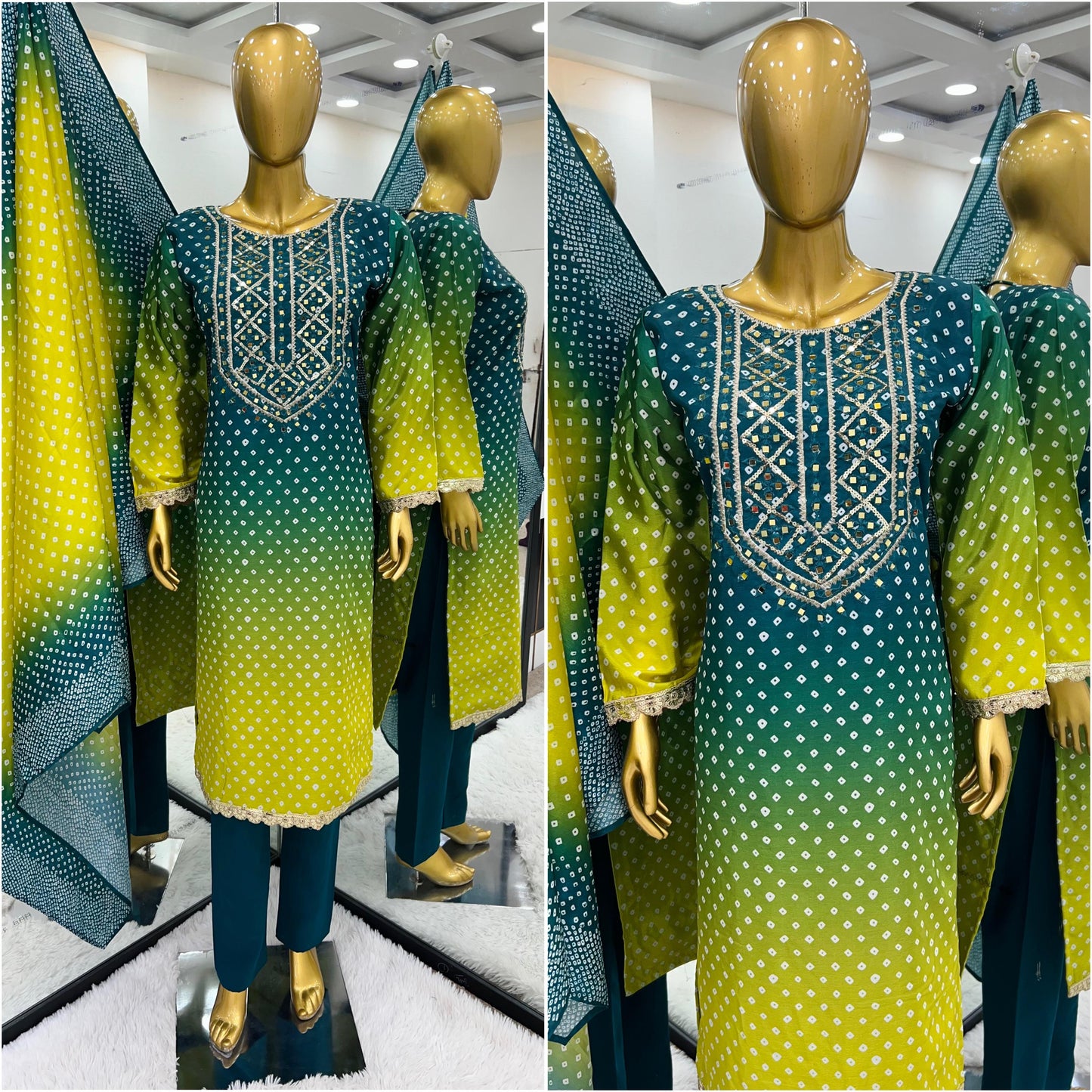 Embroidered Dress,  3 Piece Suit, Pakistani Salwar Kameez, Long Sleeve Party/Wedding Dress, Handmade Traditional Wear