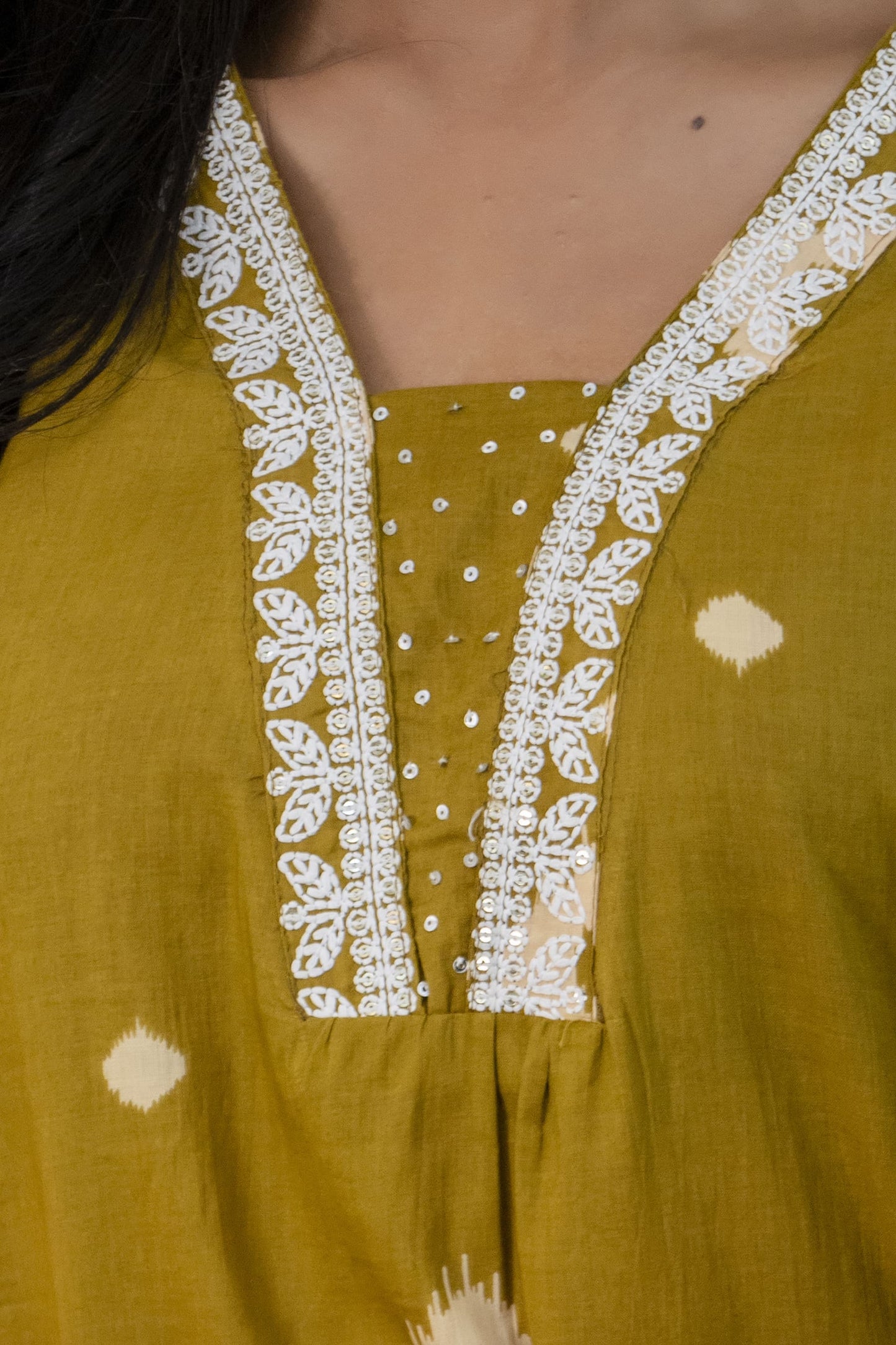 Pure fine Cotton fabric Kurti with Pant with cotton  Dupatta