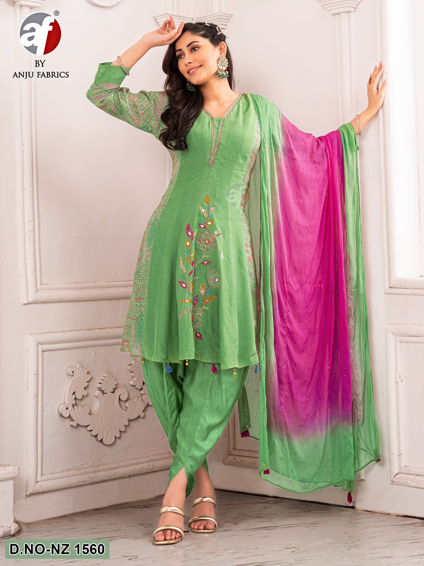 KURTI WITH TULIP PANT & DUPATTA