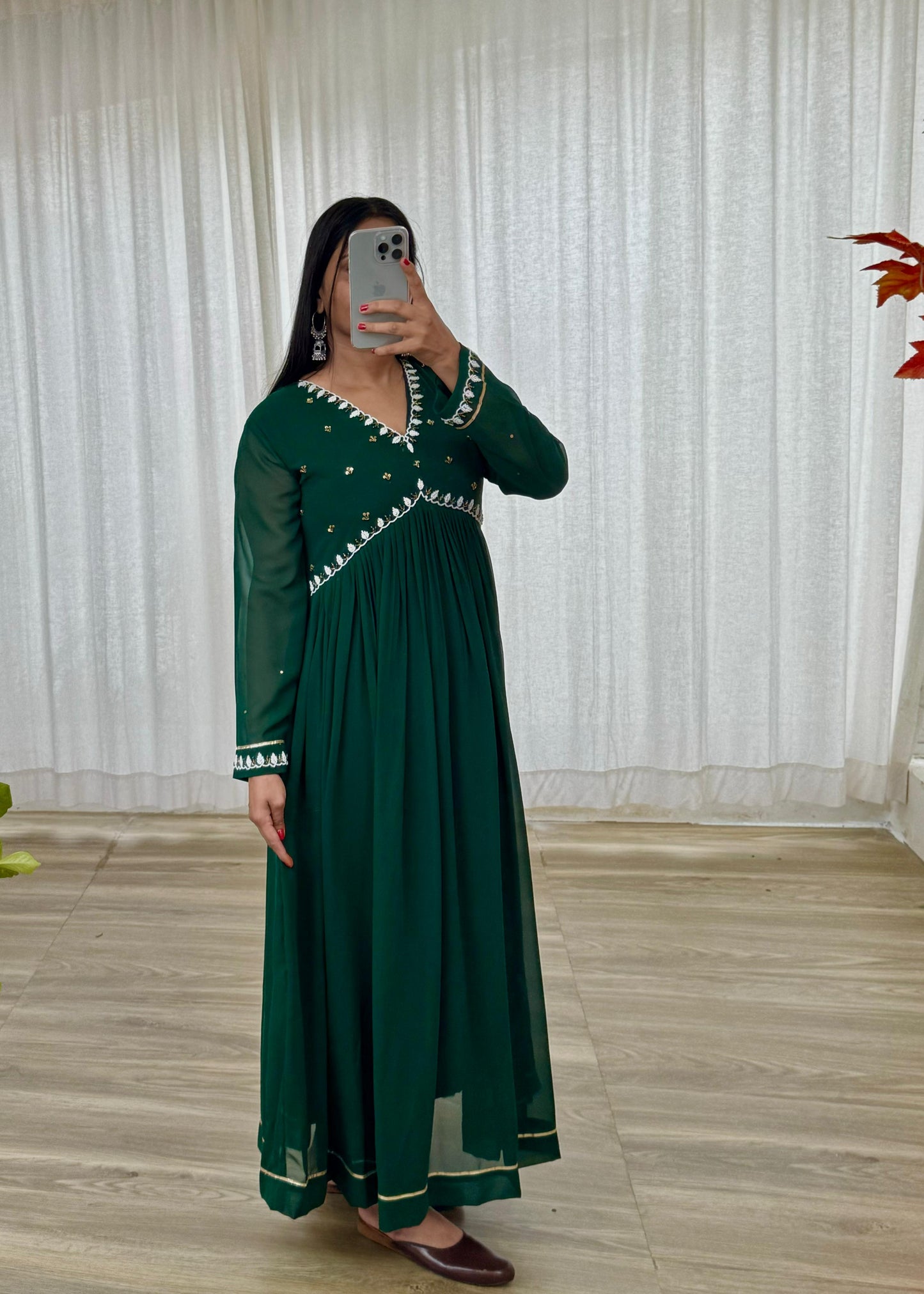 New Party Wear Look Fox Gerorrget Gown With Dupatta , pant ,