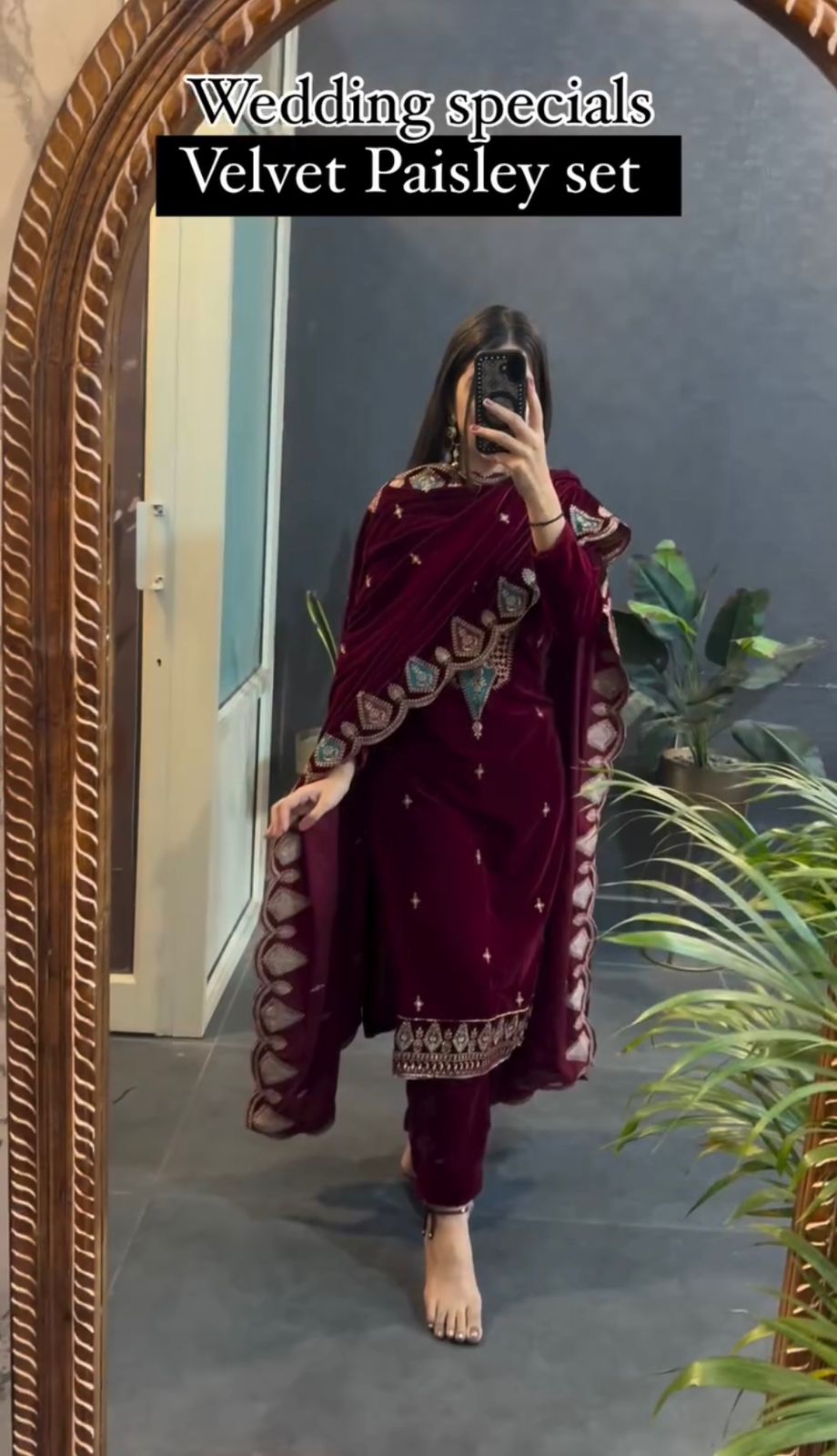 Pakistani velvet dress | Indian wedding dress | Pakistani velvet salwar kameez | Pakistani velvet suits