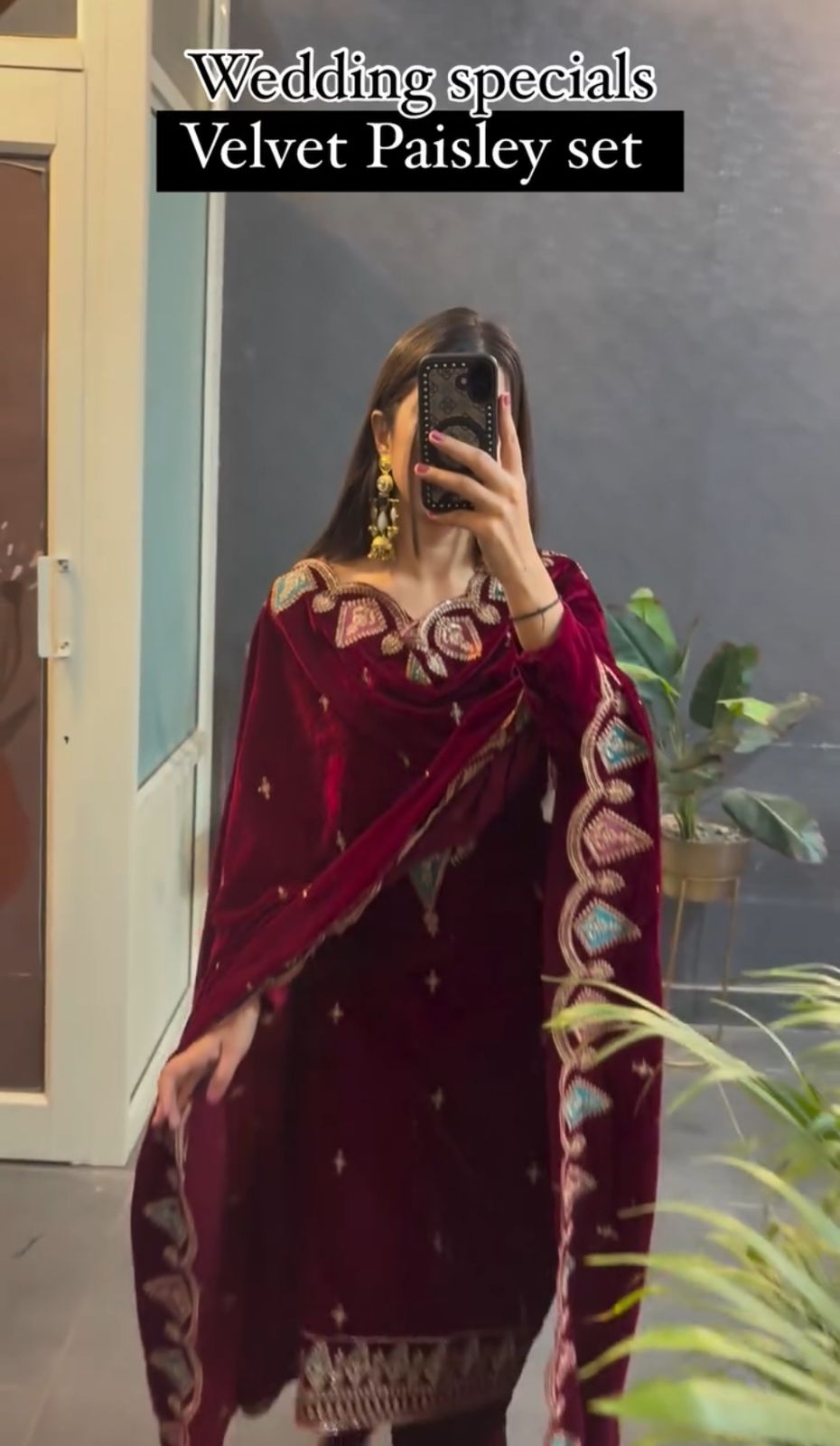 Pakistani velvet dress | Indian wedding dress | Pakistani velvet salwar kameez | Pakistani velvet suits