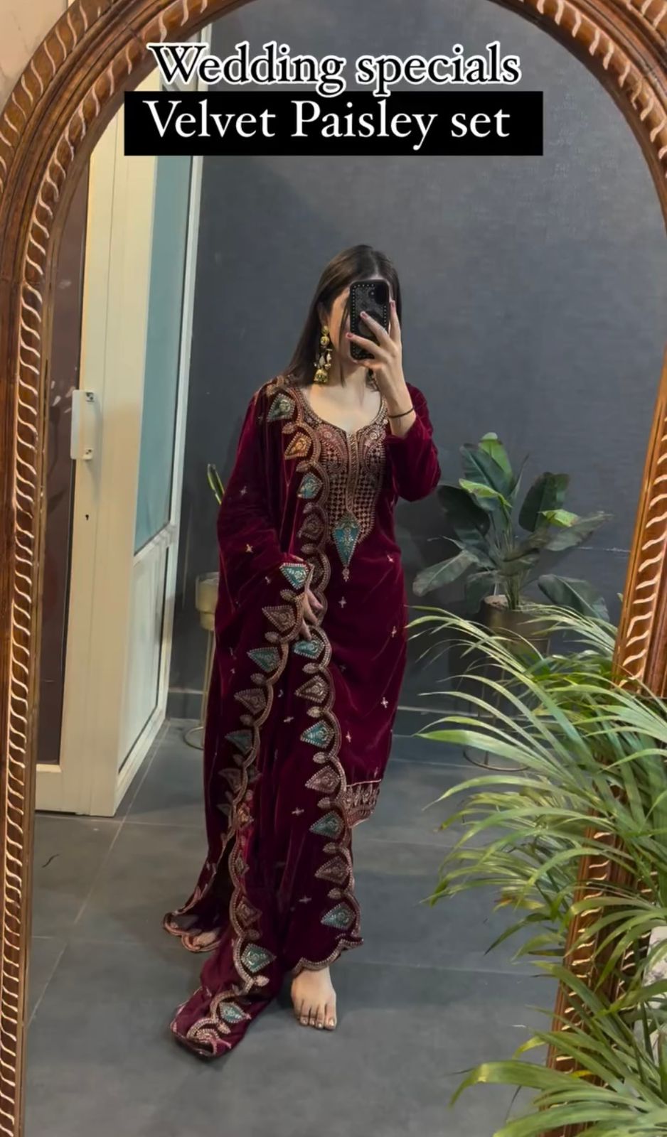 Pakistani velvet dress | Indian wedding dress | Pakistani velvet salwar kameez | Pakistani velvet suits