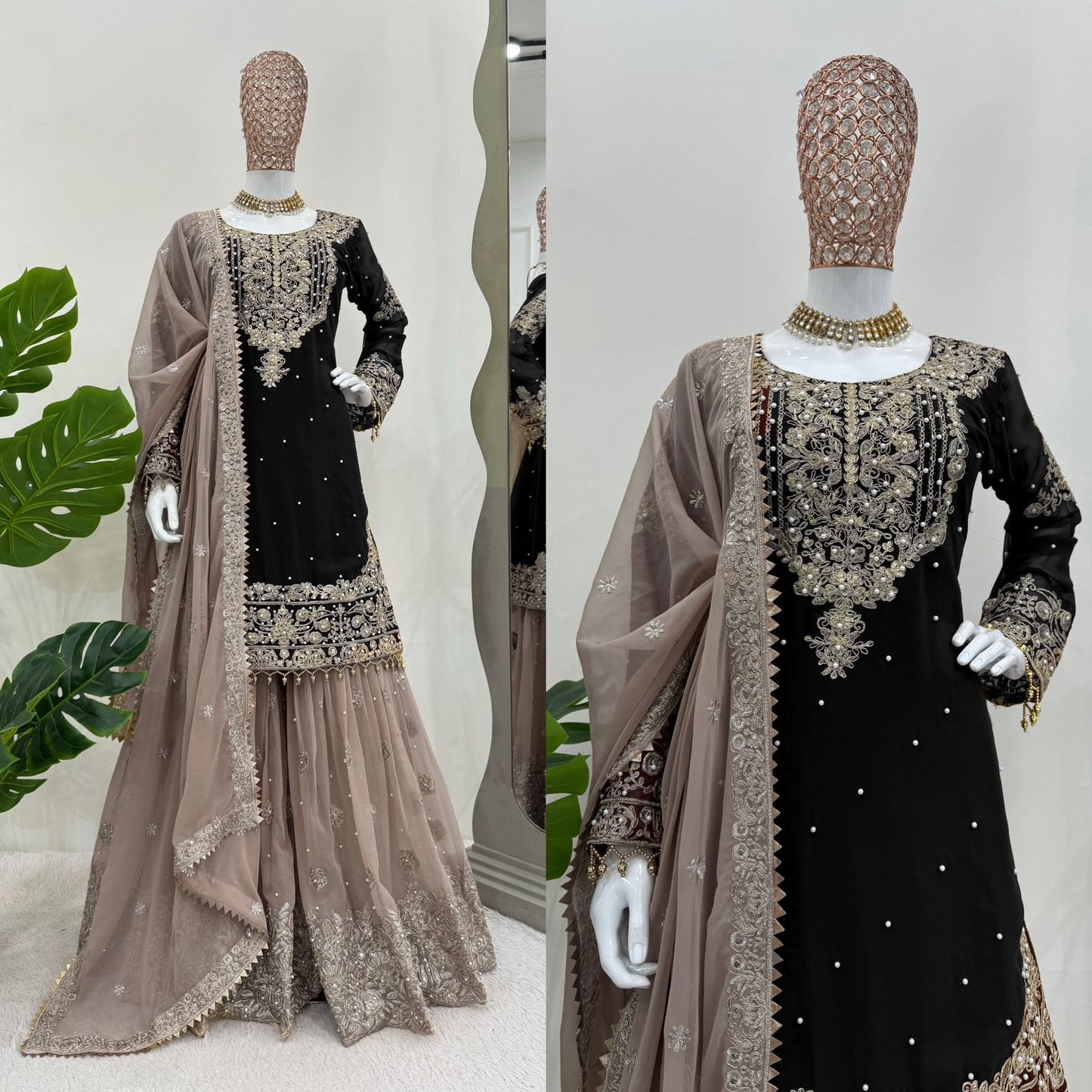 Kurta sharara suit 3 pc Salwar kameez readymade suit Sarara suit Stylish Pakistani suit Punjabi wedding dress Bridesmaids sharara