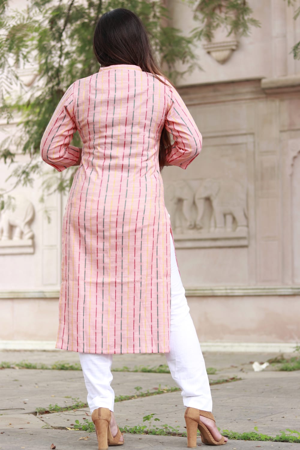 Festival Season Printed Floral Long Embroidered Kurta , Designer Kurta