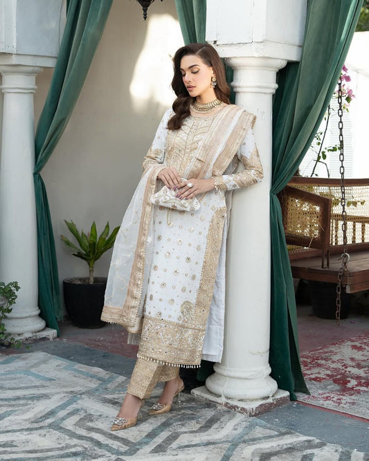 Eid wear Pakistani Embroidered Salwar Kameez kurta & Kurtis set Indian Festival Wear Kurta Palazzo Dupatta set for Women Wedding Dress