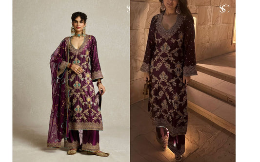 EID Wear Designer Party Wear Look Top-Dupatta And Bottom Collection