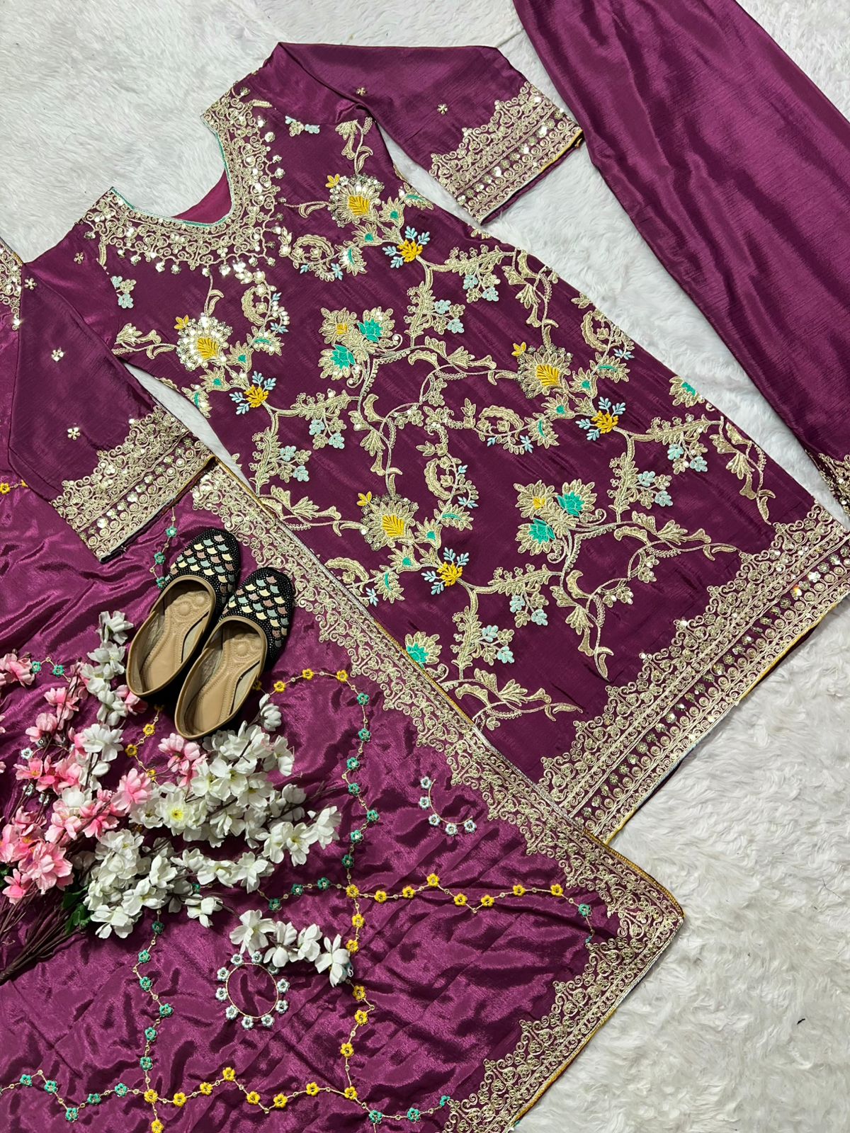 EID Wear Designer Party Wear Look Top-Dupatta And Bottom Collection