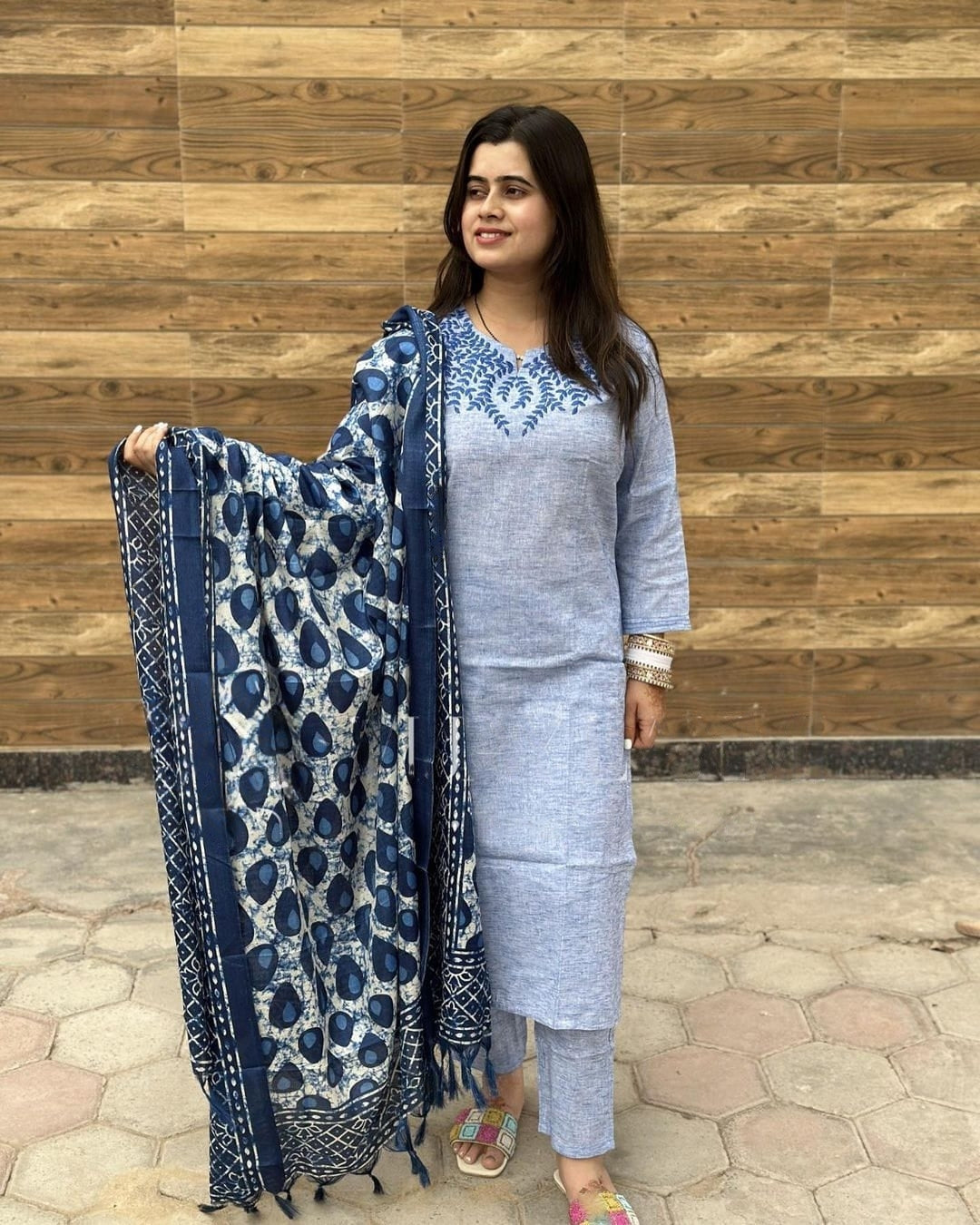 Khadi Cotton Suit Set, Indian Designer Casual Straight Kurta with Pant set Readymade