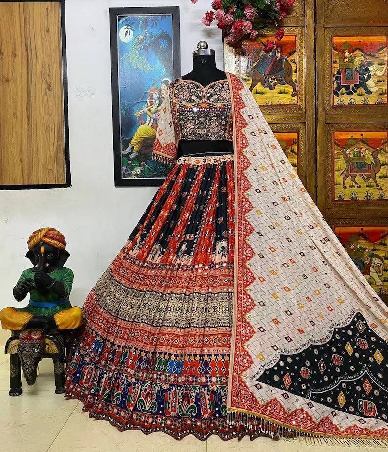 Vintage Verve: Classic Navratri Lehenga Choli with a Modern Twist