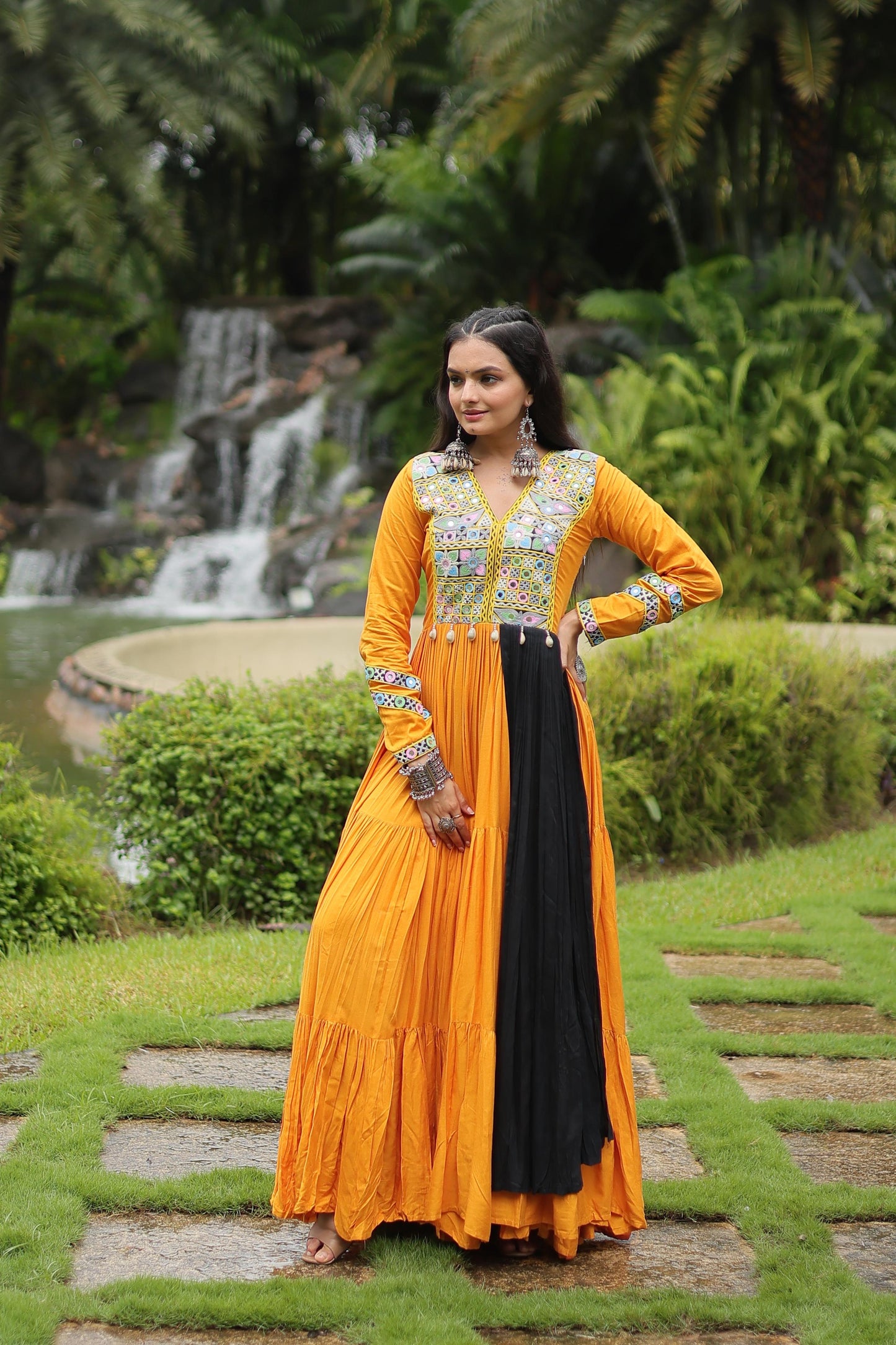 This Maroon Colored Attractive Partywear Gown will surely fetch you compliments for your rich sense of style, Grab this gown before someone else gets it and wear it.