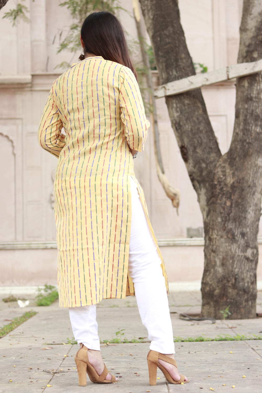 Festival Season Printed Floral Long Embroidered Kurta , Designer Kurta