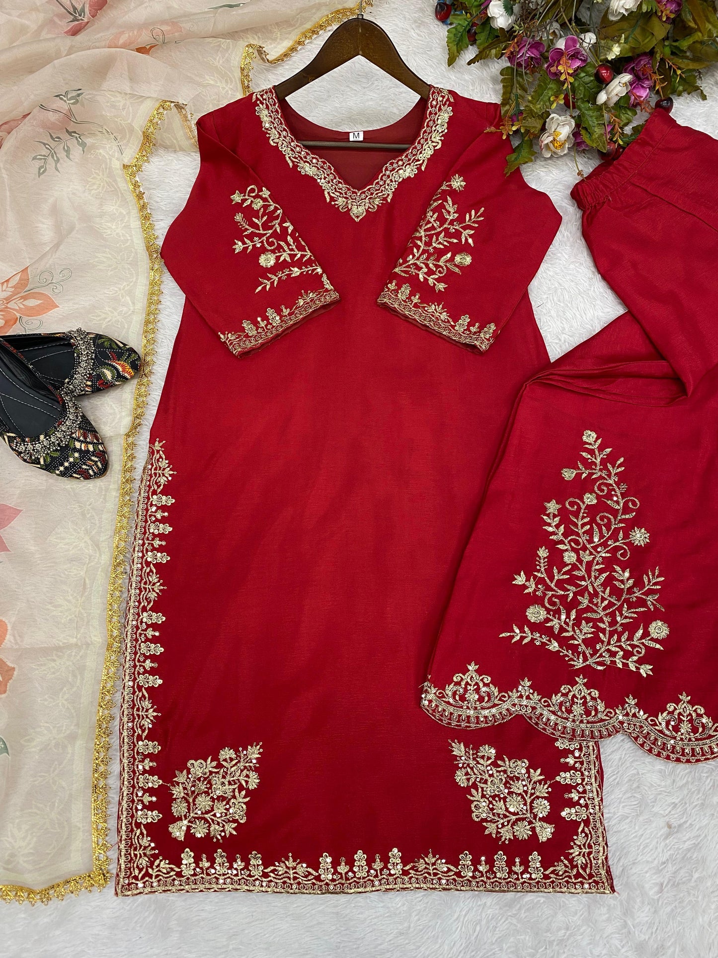 Stitch Designer GHARARA, Pakistani Indian Design, Wedding Collection, Formal Dress, Ready to Wear, Heavy Embroidered Dress